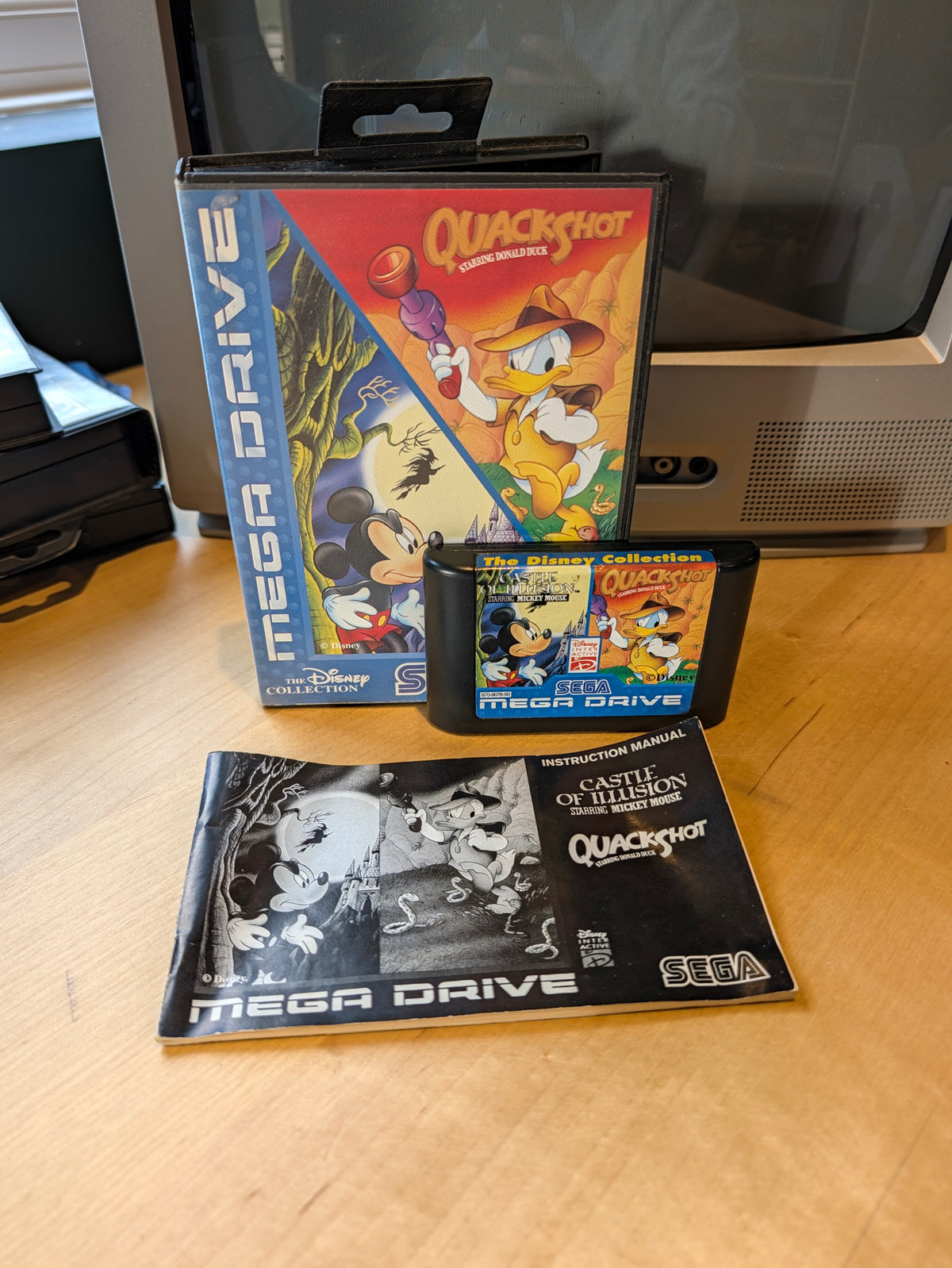 Quackshot & Castle of Illusion - Sega Mega Drive - PAL - Boxed with Manual