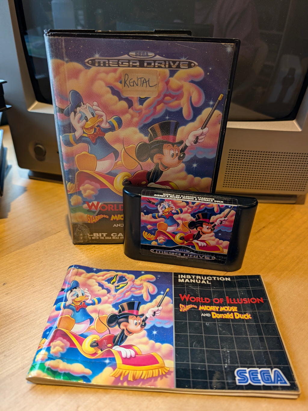 World of Illusion Mickey Mouse & Donald Duck - Mega Drive - PAL - Boxed + Manual
