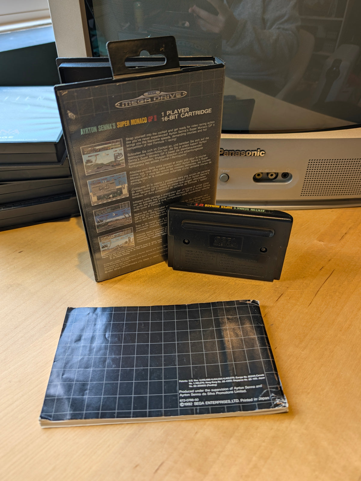 Ayrton Senna's Super Monaco GP II - Sega Mega Drive - PAL - Boxed with Manual