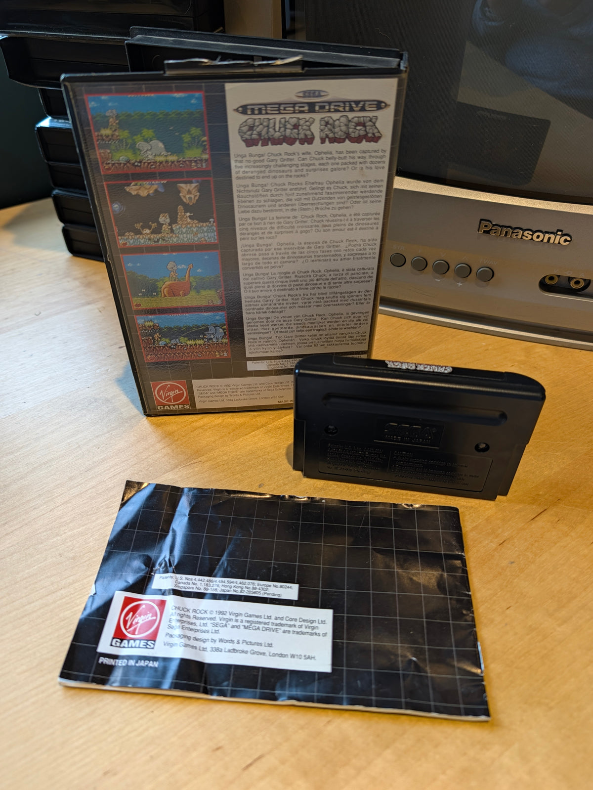 Chuck Rock - Sega Mega Drive - PAL - Boxed with Manual