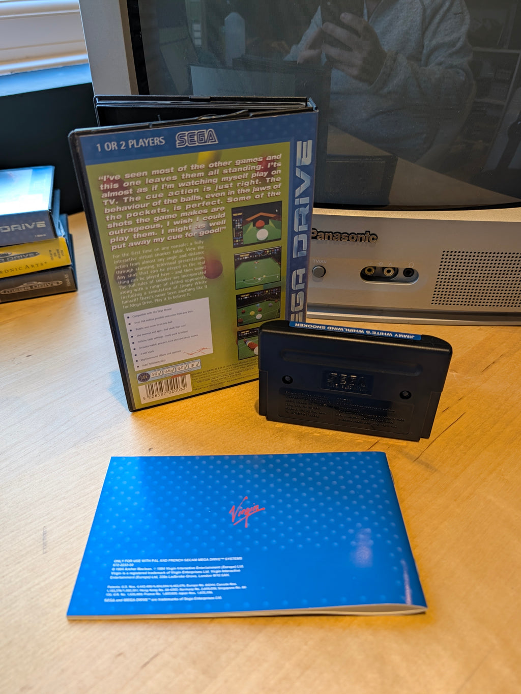 Jimmy White's Whirlwind Snooker - Sega Mega Drive - PAL - Boxed with Manual