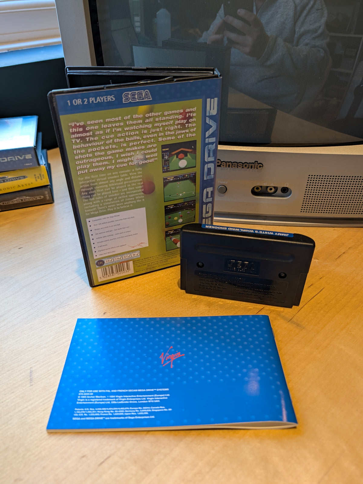 Jimmy White's Whirlwind Snooker - Sega Mega Drive - PAL - Boxed with Manual