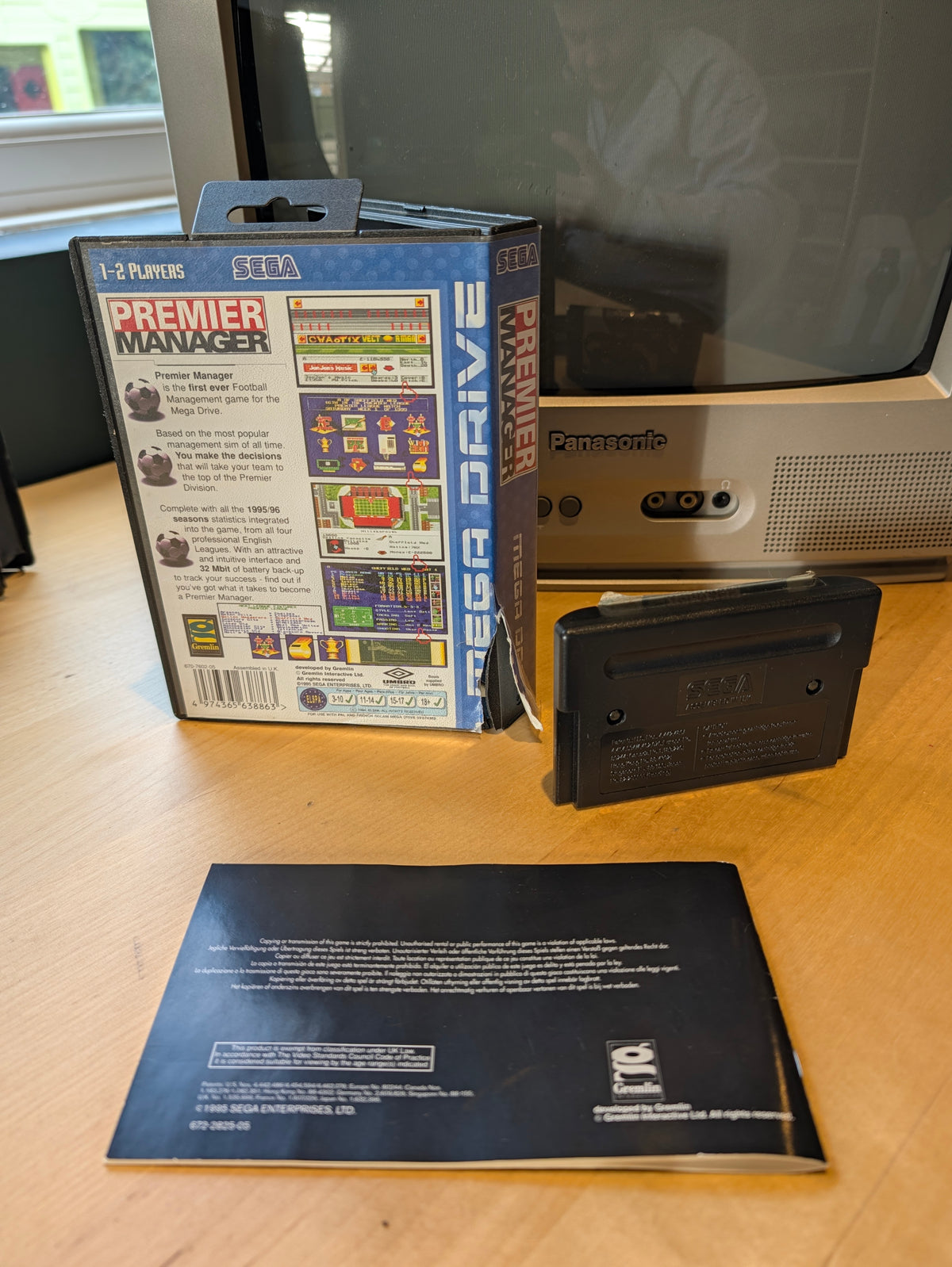 Premier Manager - Sega Mega Drive - PAL - Boxed with Manual