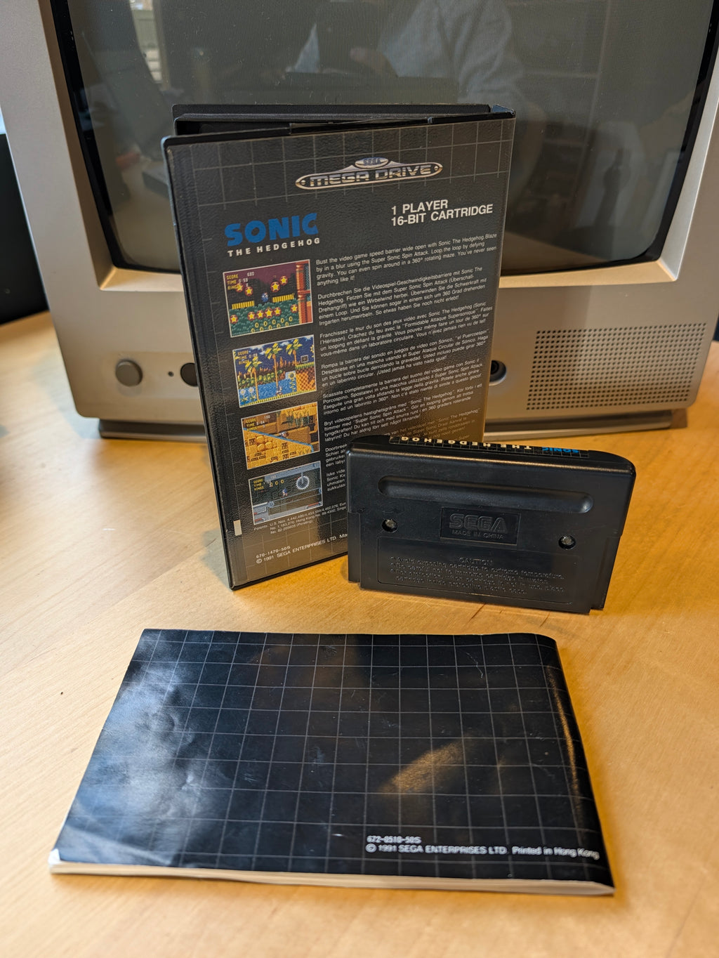 Sonic the Hedgehog - Sega Mega Drive - PAL - Boxed with Manual