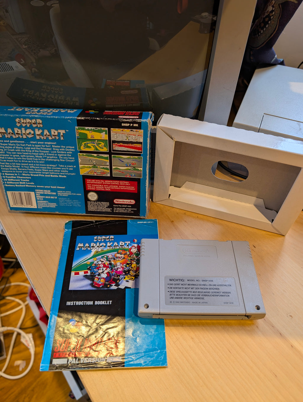 Super Mario Kart - SNES / Super Nintendo - VGC - CIB - All Inserts - Sonic Sam