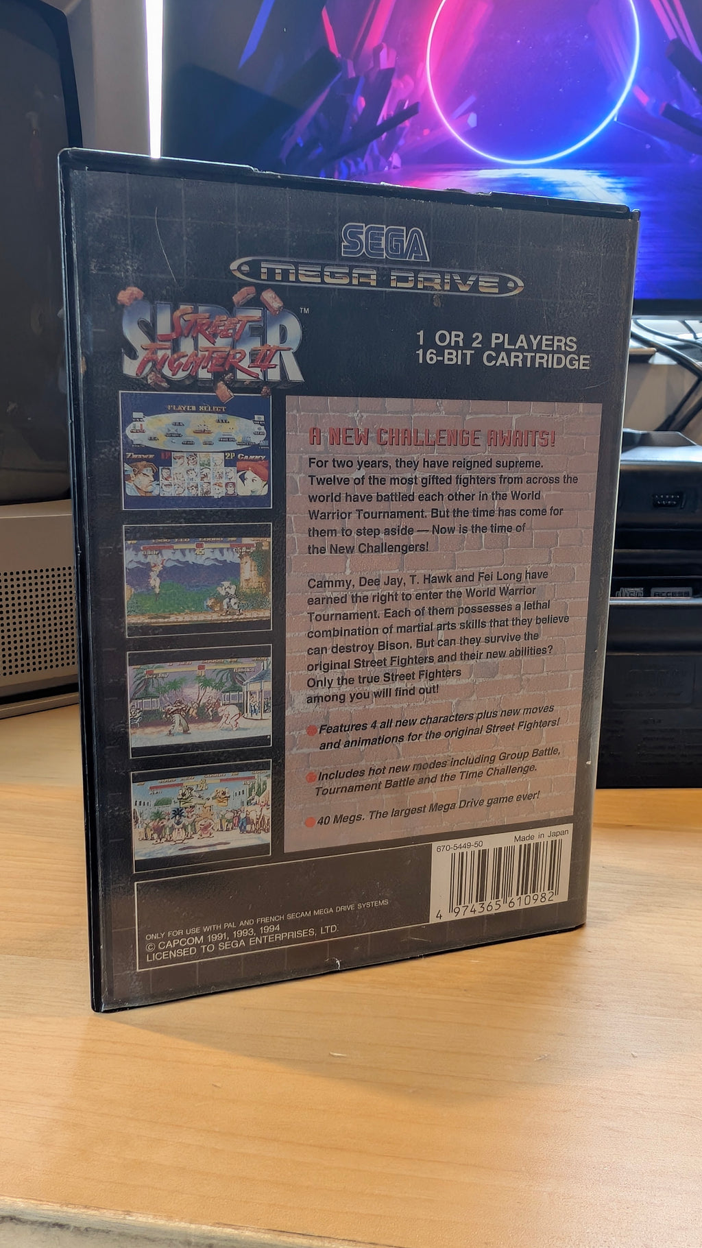Super Street Fighter 2 Sega Mega Drive – Complete In Box (CIB) – Tested & Workin