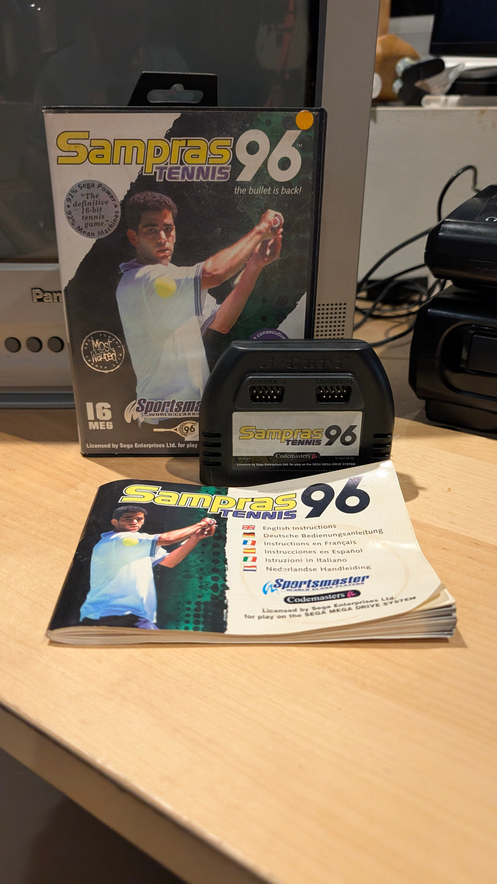 Sampras Tennis 96 Sega Mega Drive – Complete In Box (CIB) – Tested & Working