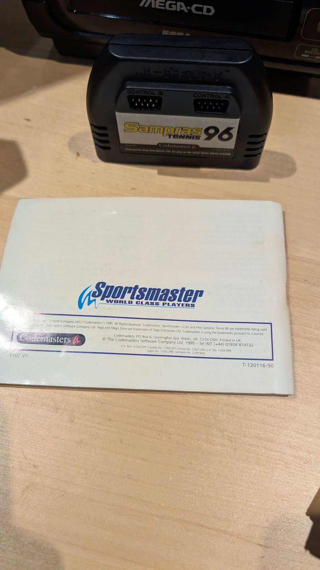 Sampras Tennis 96 Sega Mega Drive – Complete In Box (CIB) – Tested & Working