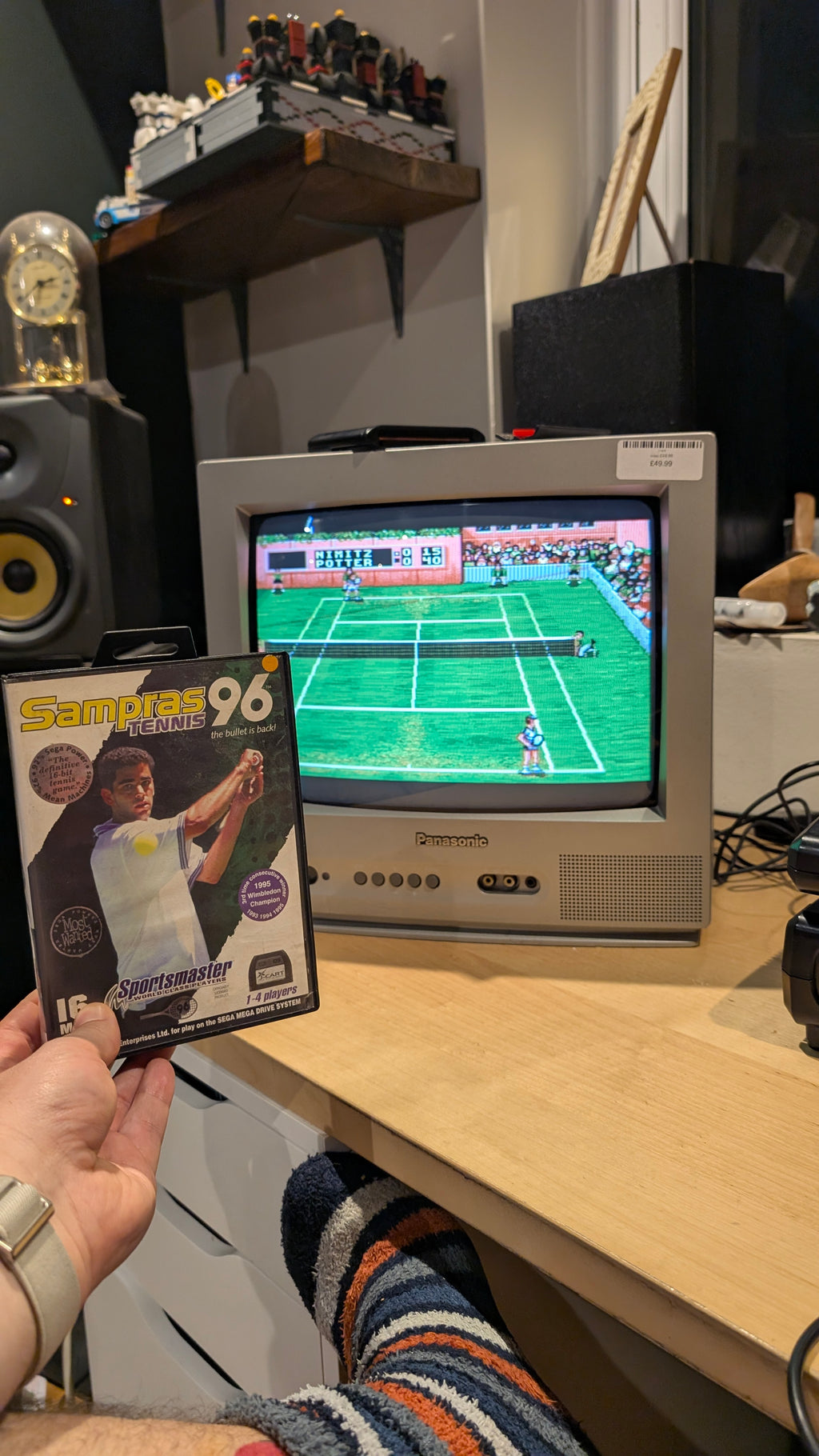 Sampras Tennis 96 Sega Mega Drive – Complete In Box (CIB) – Tested & Working