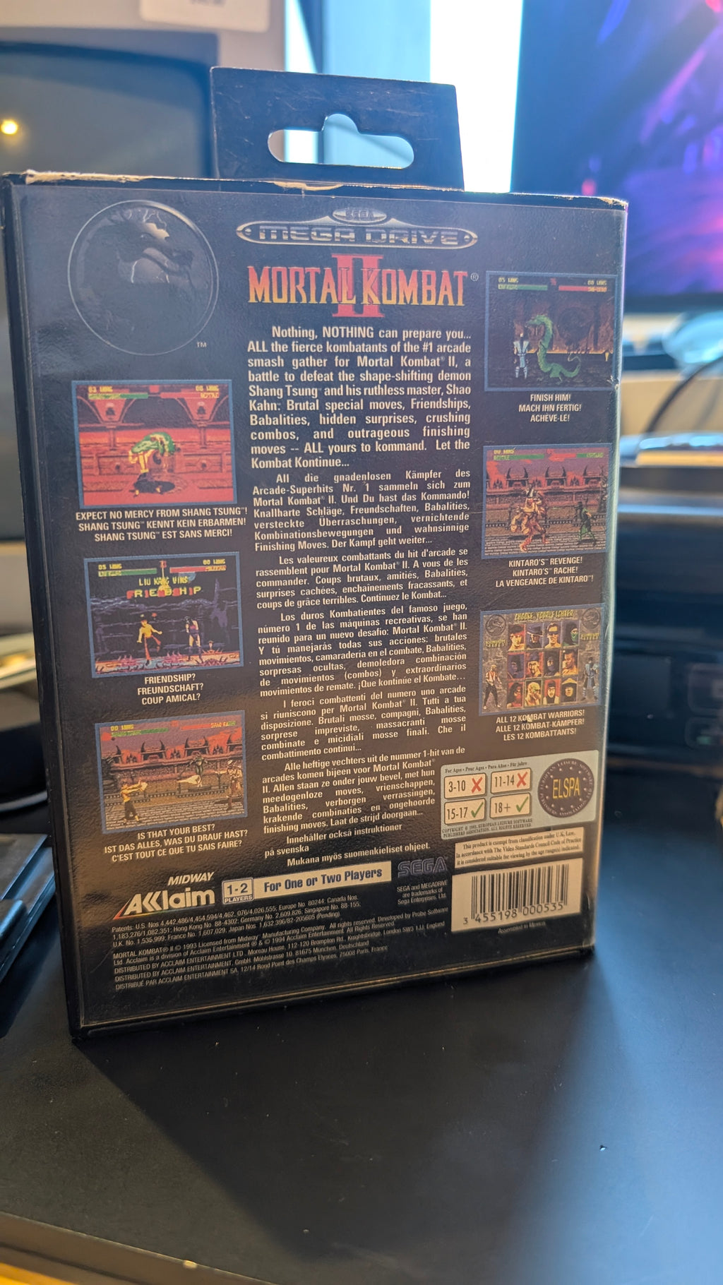 Mortal Kombat II - Sega Mega Drive - Boxed, no Manual.