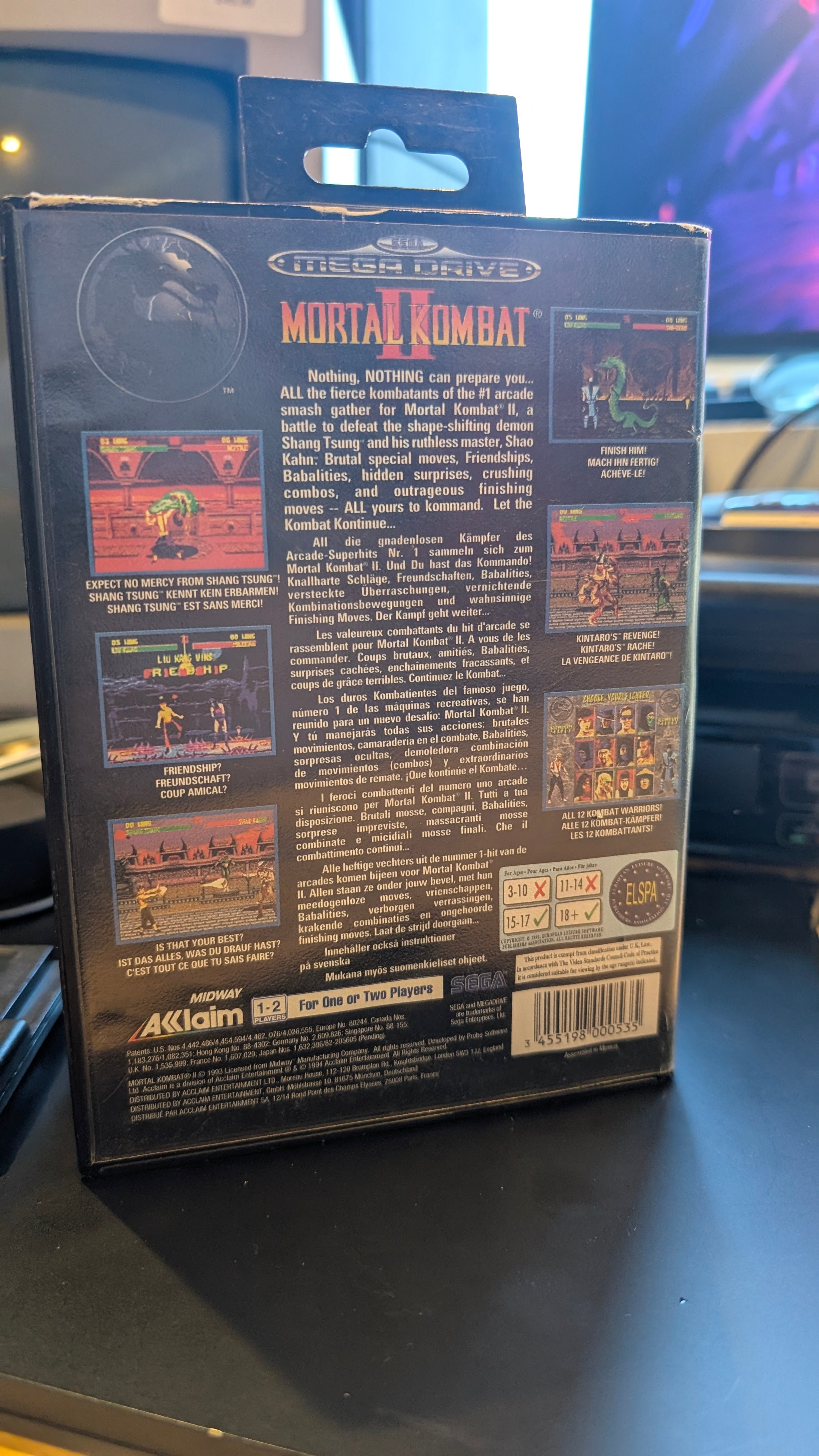 Mortal Kombat II - Sega Mega Drive - Boxed, no Manual.