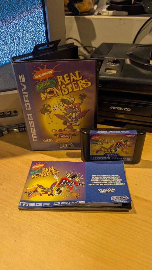 Aaahh!!! Real Monsters Sega Mega Drive - CIB - VGC - Tested & Working