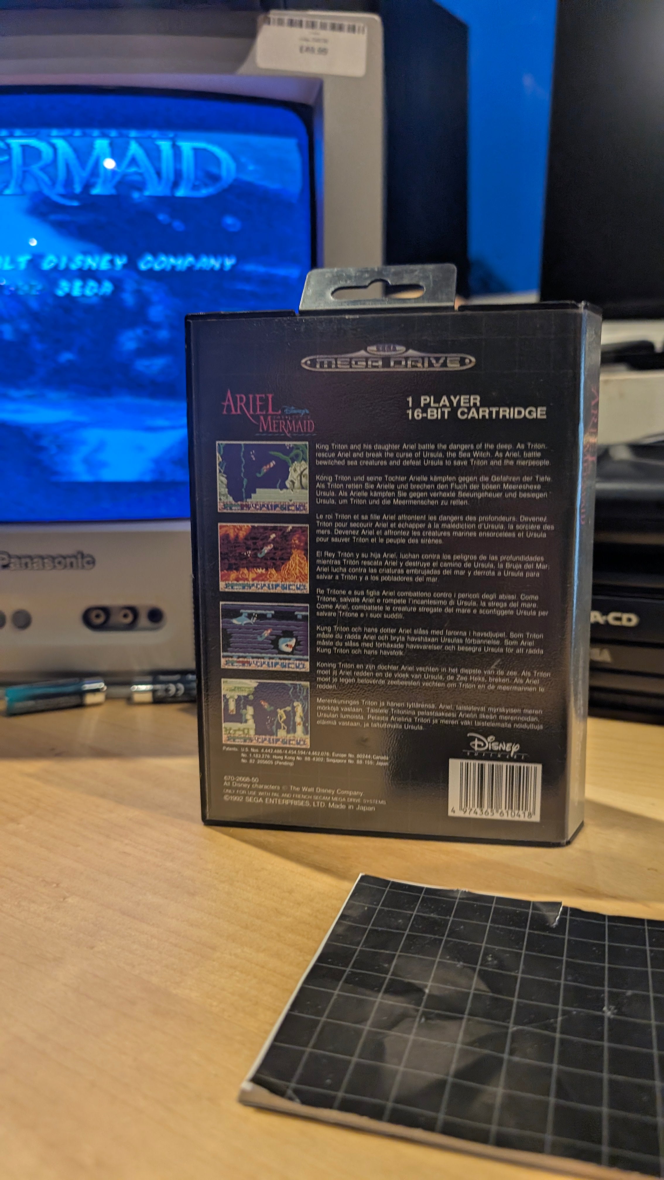 Ariel The Little Mermaid - Sega Mega Drive - CIB - VGC - Tested & Working