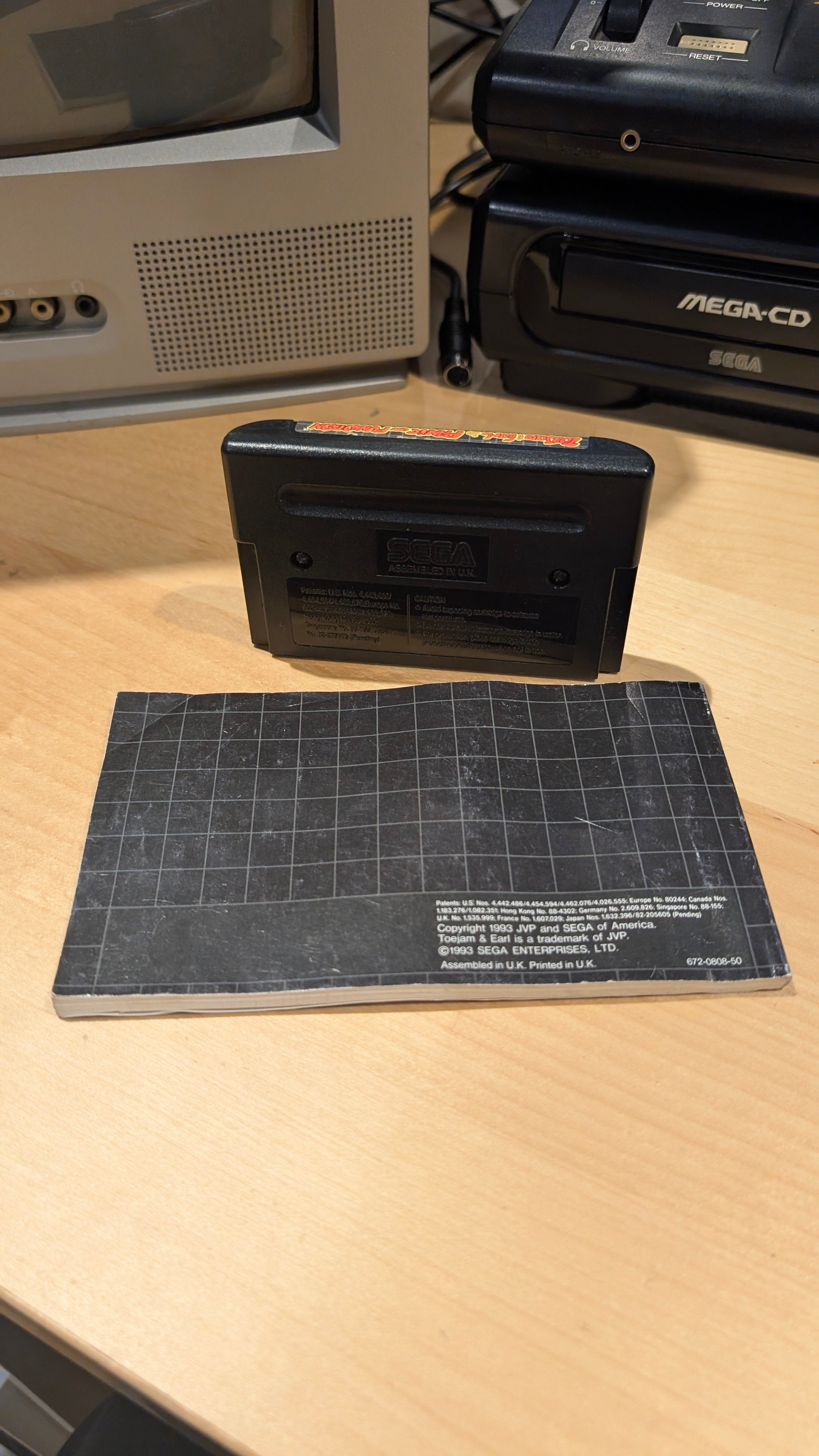 Toe Jam and Earl 2 Sega Mega Drive - Cartridge & Manual - Tested & Working