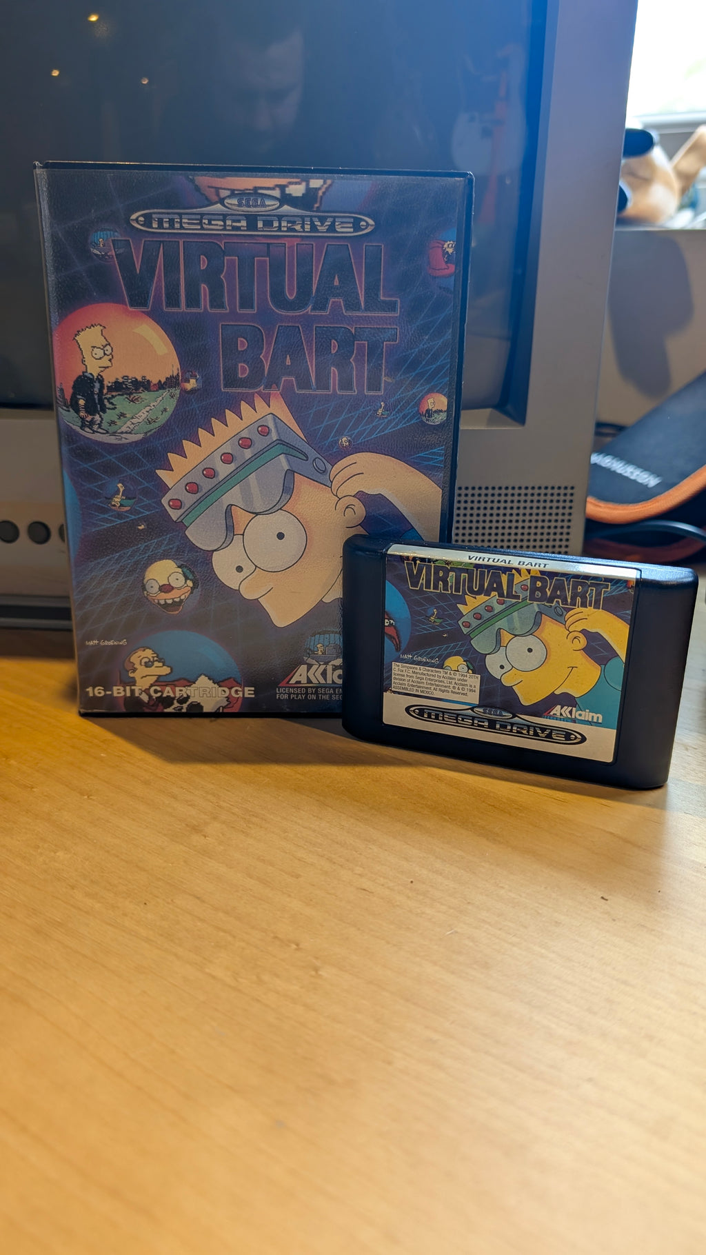 Virtual Bart Sega Mega Drive - Boxed No Manual - VGC - Tested & Working
