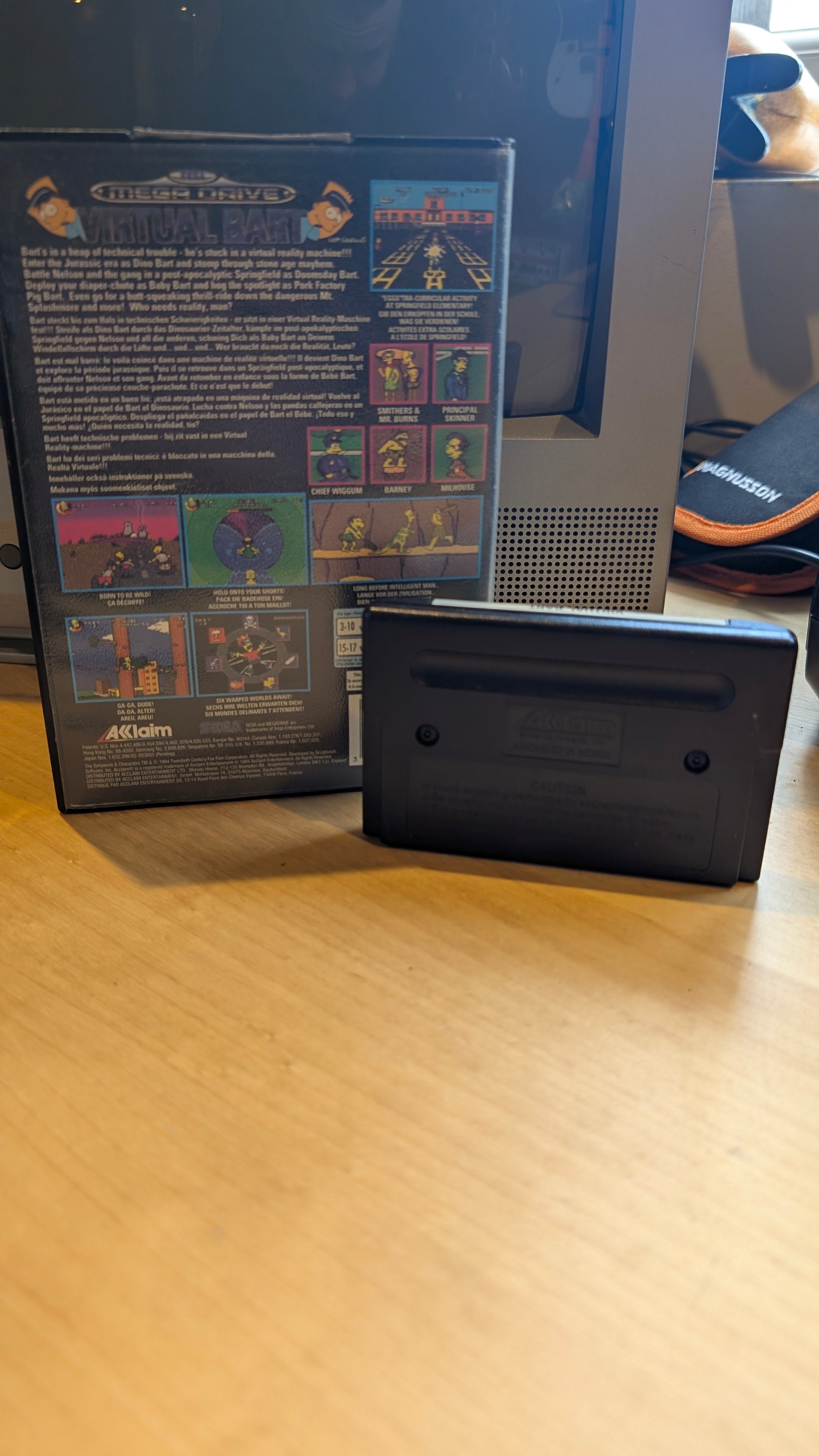 Virtual Bart Sega Mega Drive - Boxed No Manual - VGC - Tested & Working