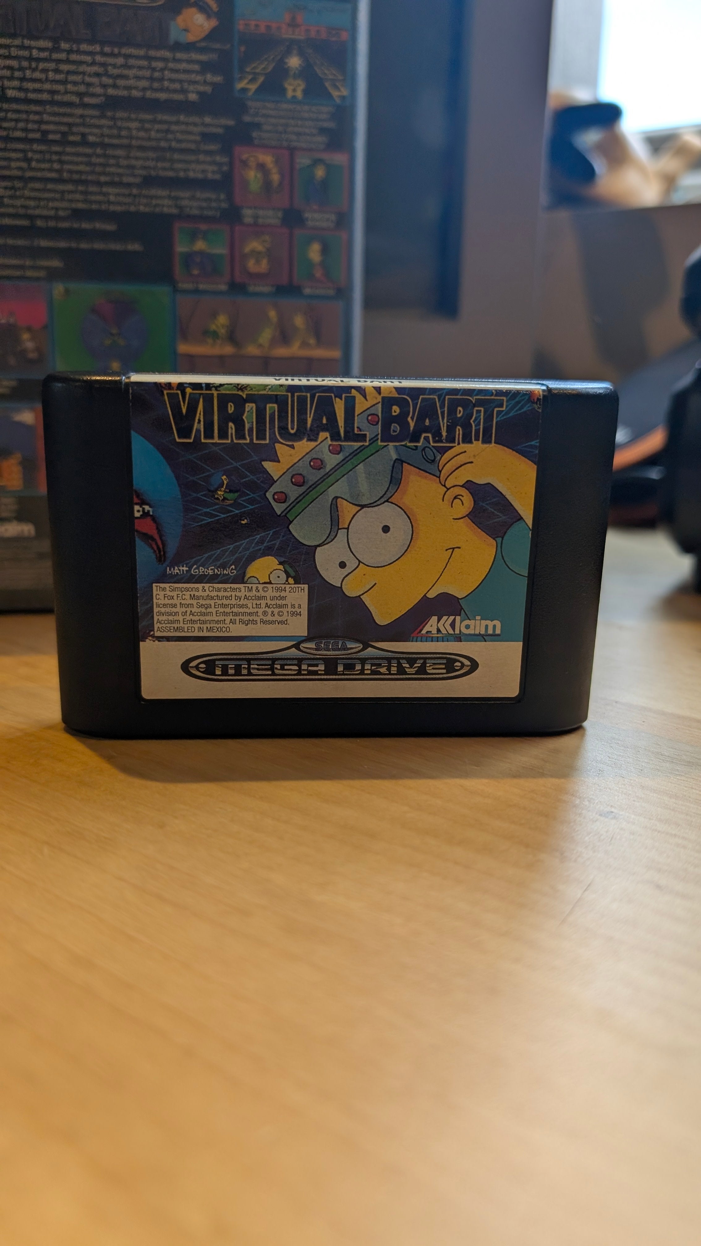 Virtual Bart Sega Mega Drive - Boxed No Manual - VGC - Tested & Working