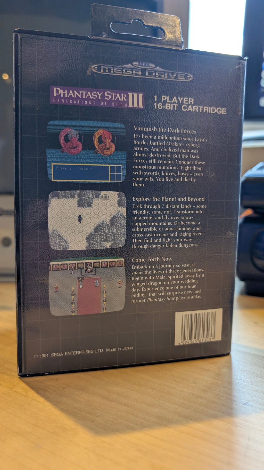 Phantasy Star III Sega Mega Drive - Boxed No Manual - VGC - Tested & Working