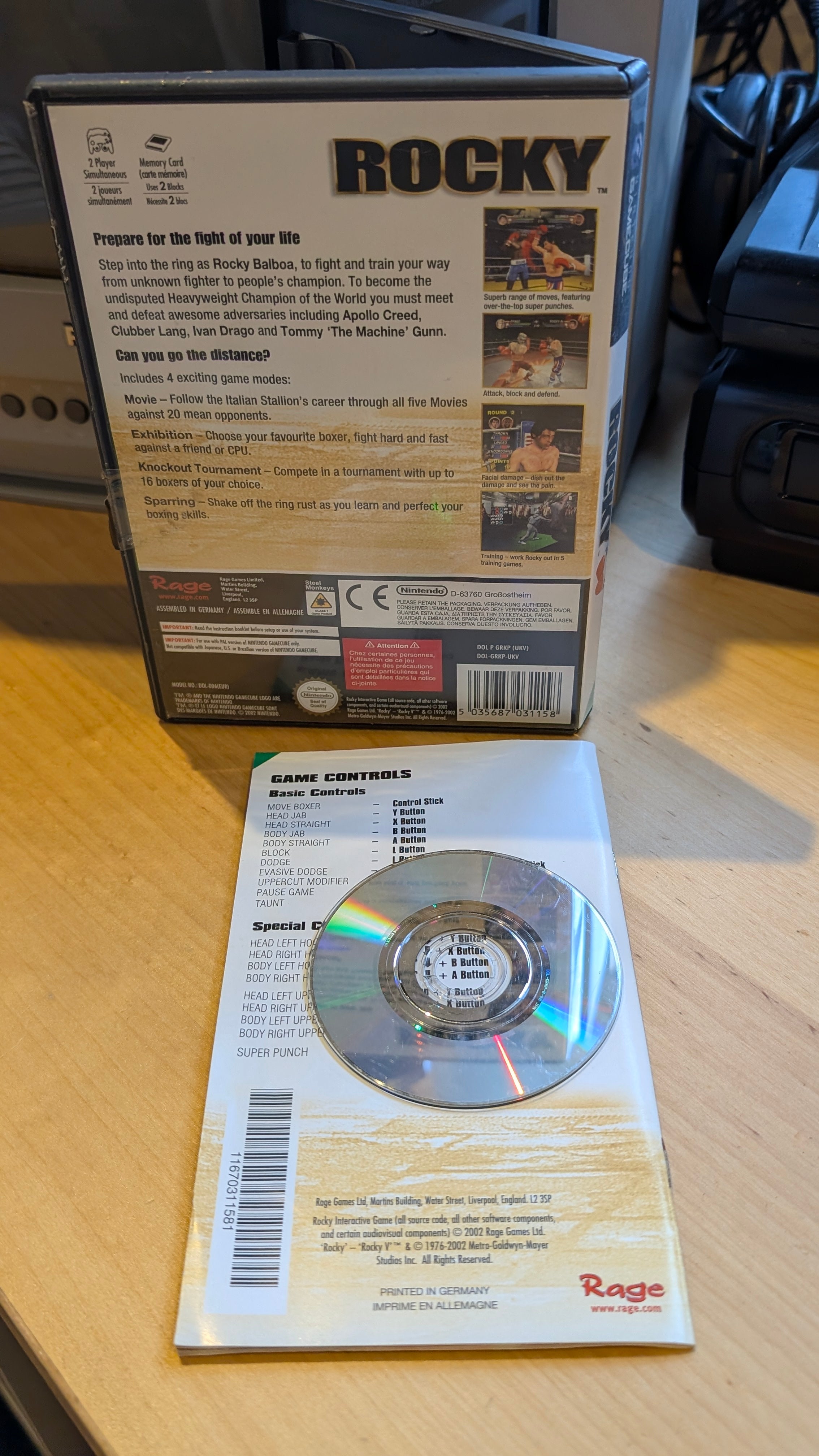 Rocky Nintendo Gamecube - CIB - Tested & Working