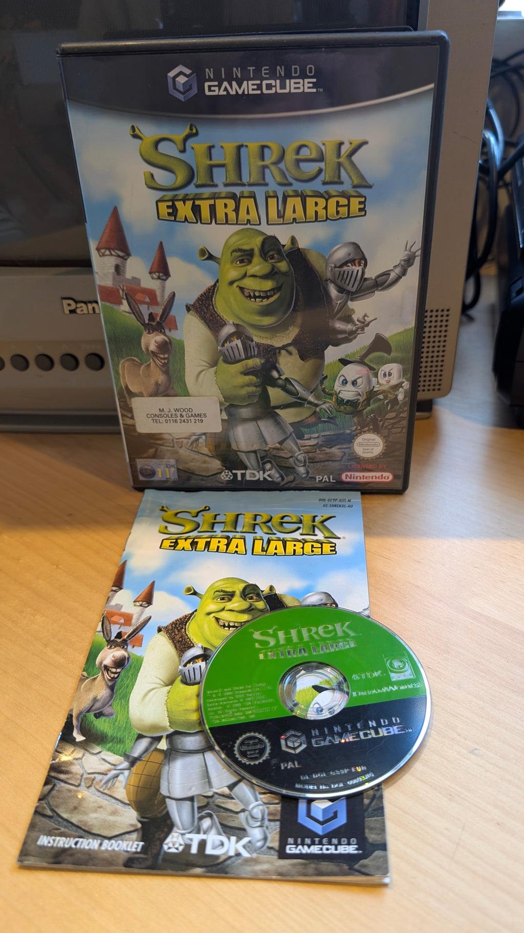 Shrek Extra Large Nintendo Gamecube - CIB - Tested & Working