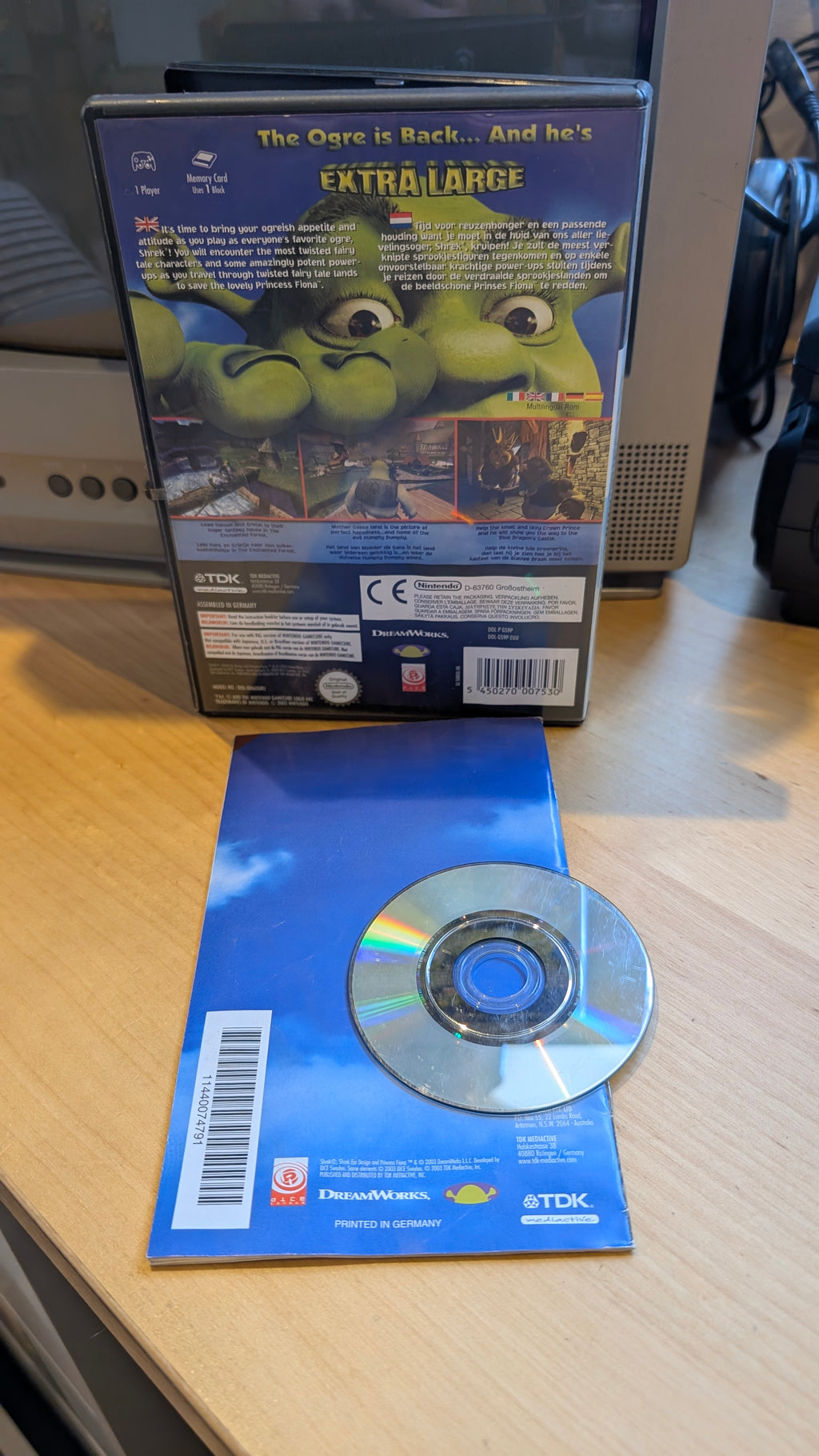 Shrek Extra Large Nintendo Gamecube - CIB - Tested & Working
