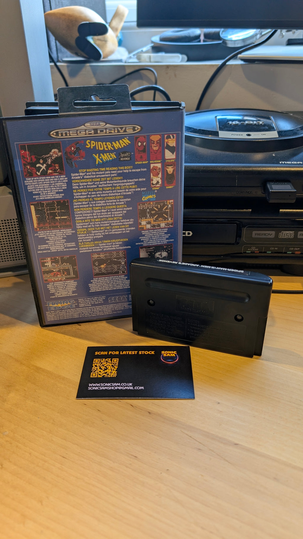 Spiderman / X-Men Sega Mega Drive - Boxed No Manual - VGC - Tested & Working
