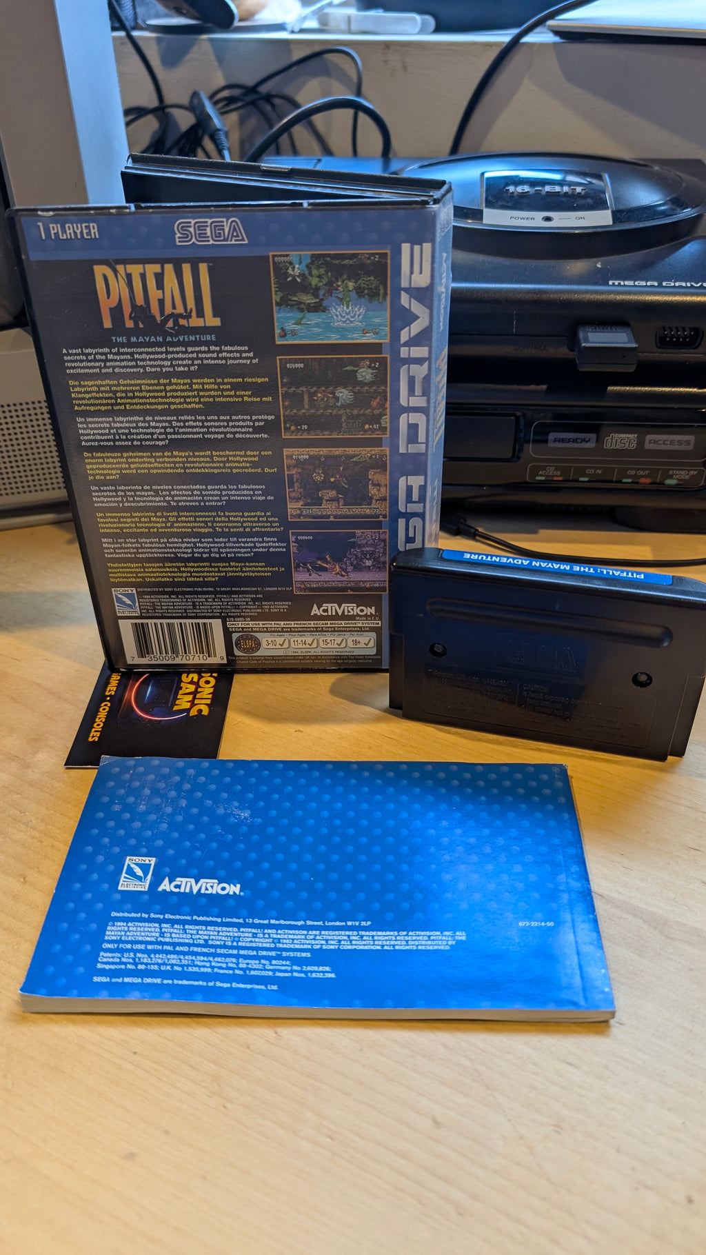 Pitfall Sega Mega Drive - CIB - VGC - Tested & Working
