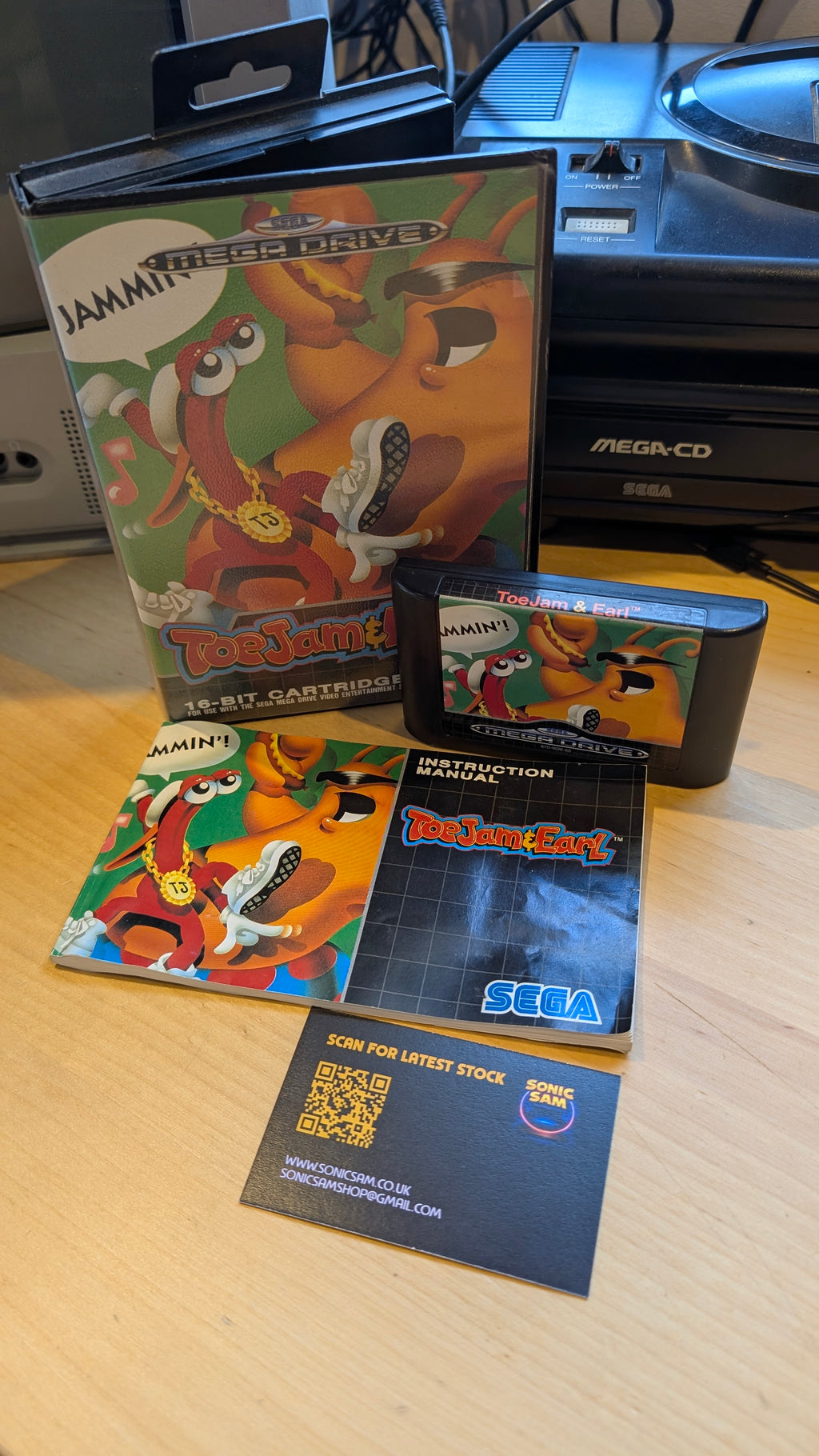 Toe Jam and Earl Sega Mega Drive - CIB - VGC - Tested & Working