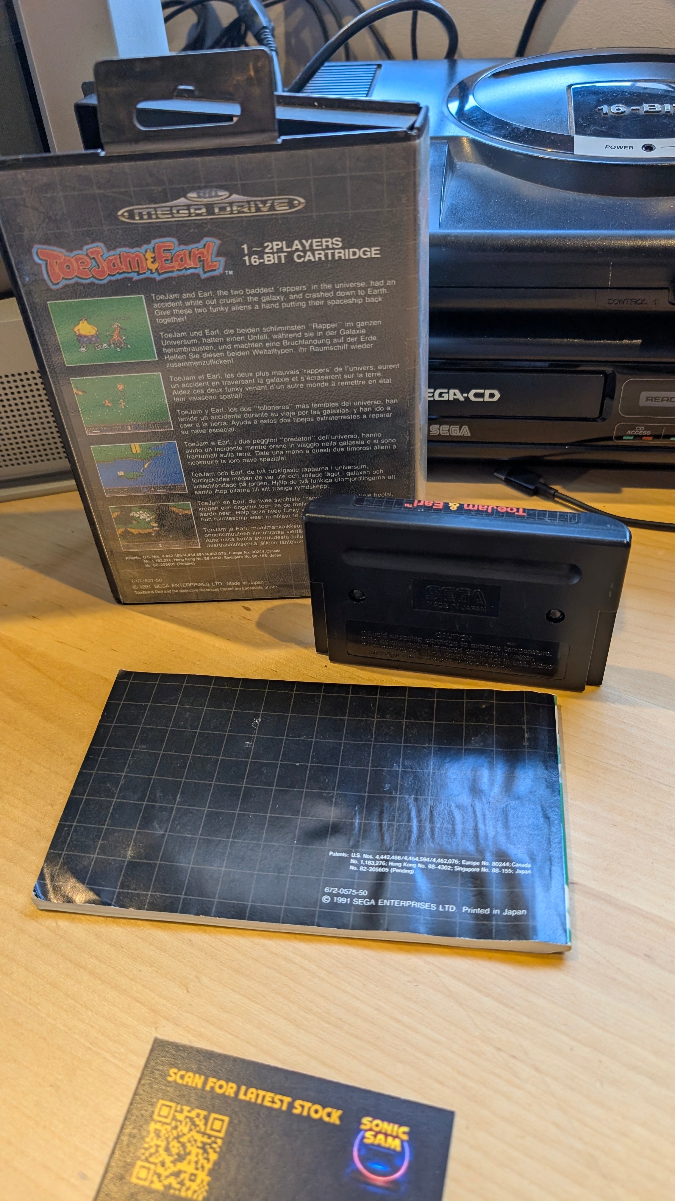 Toe Jam and Earl Sega Mega Drive - CIB - VGC - Tested & Working