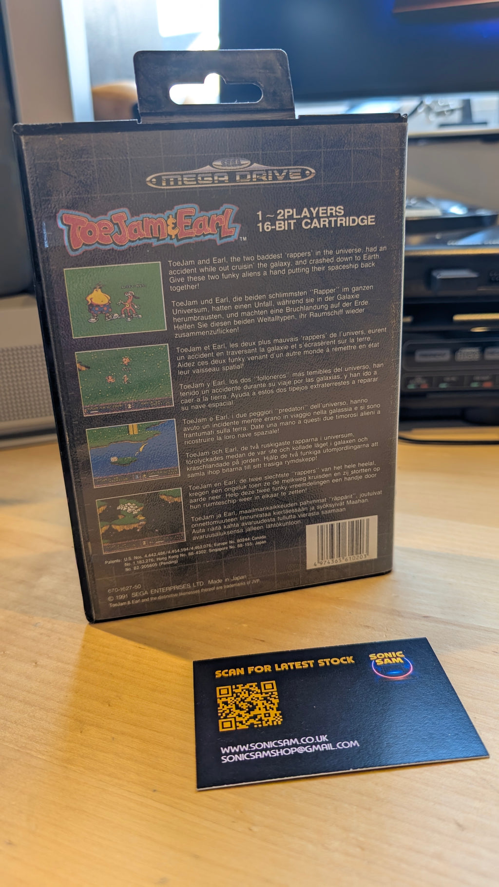 Toe Jam and Earl Sega Mega Drive - CIB - VGC - Tested & Working