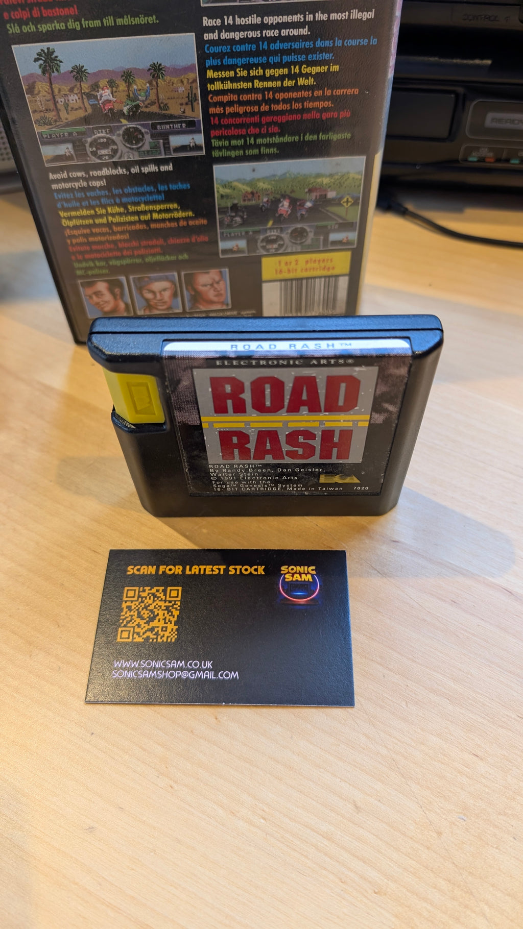Road Rash Sega Mega Drive - CIB - Tested & Working