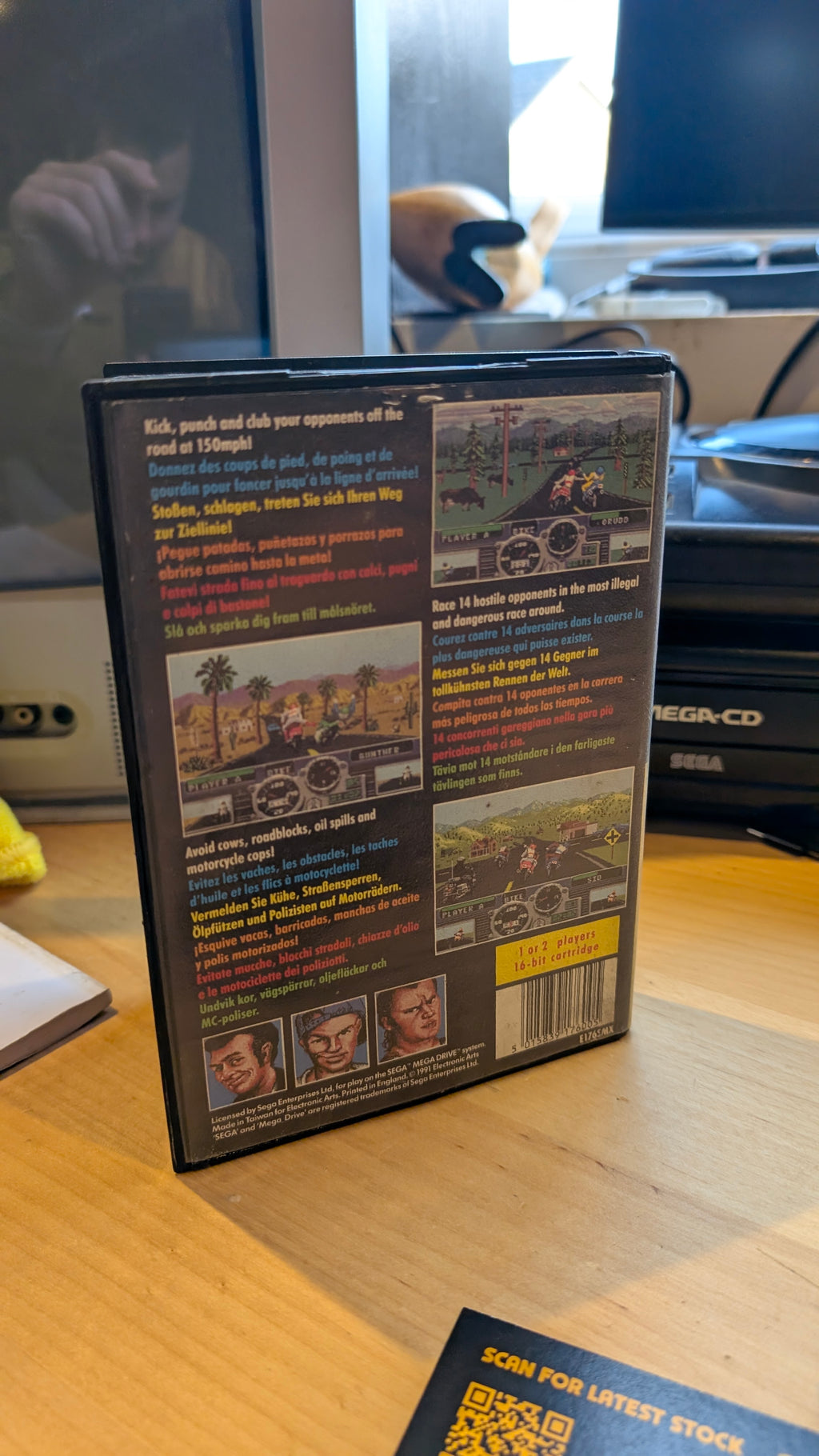 Road Rash Sega Mega Drive - CIB - Tested & Working