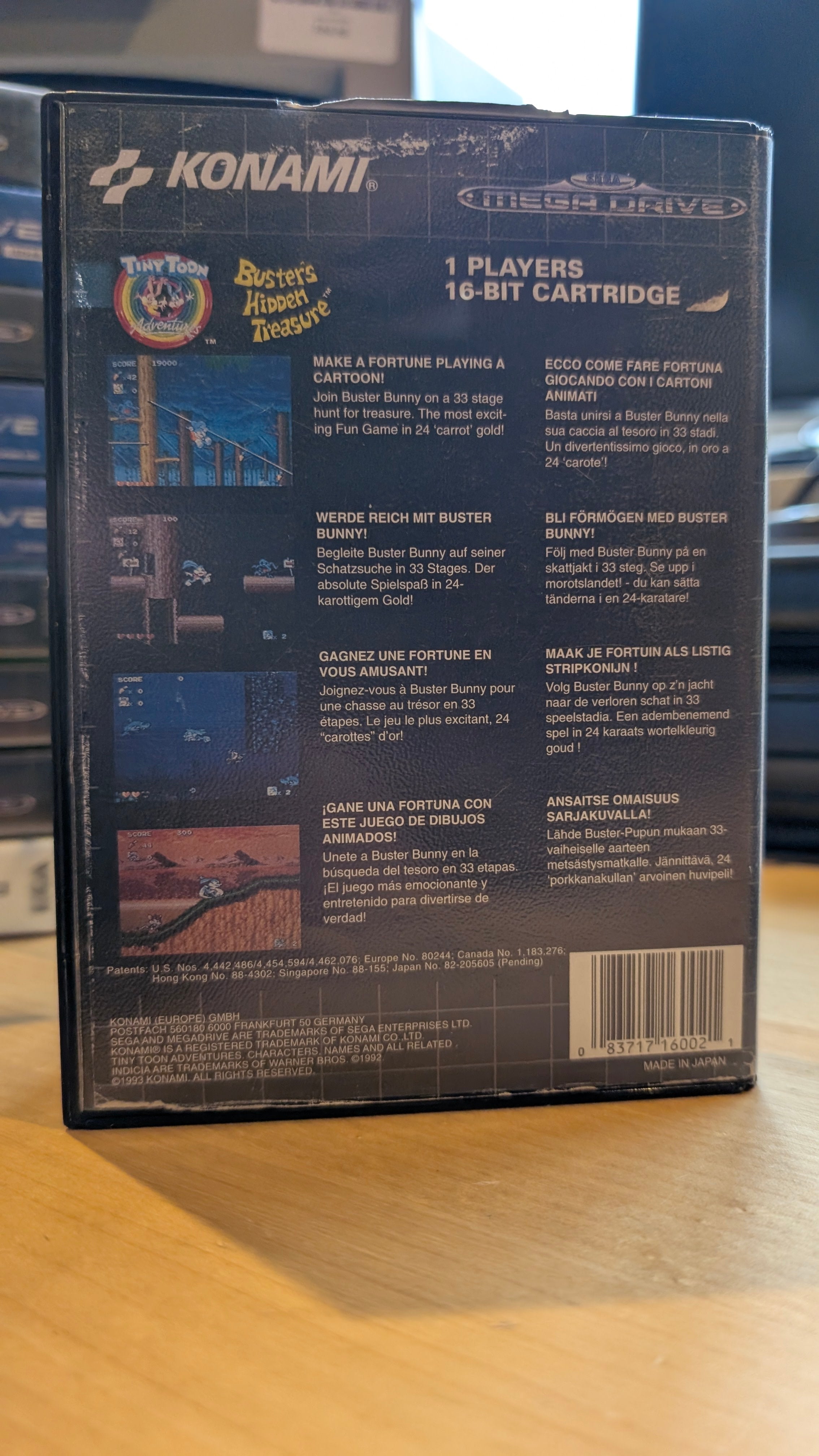 Tiny Toon Adventures Buster's Hidden Treasure Sega Mega Drive - Boxed No Manual