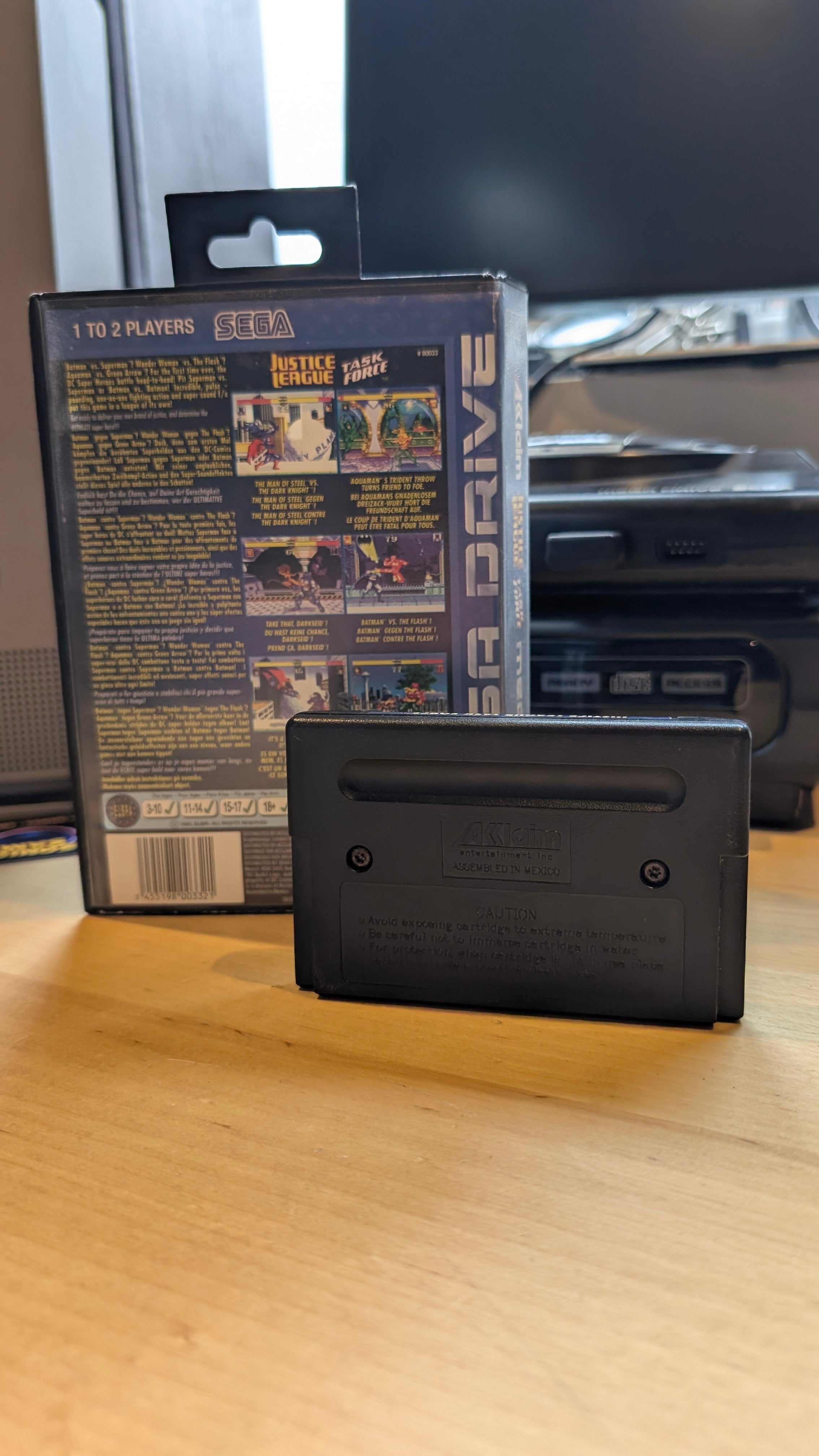 Justice League Task Force Sega Mega Drive - Boxed No Manual - Tested & Working