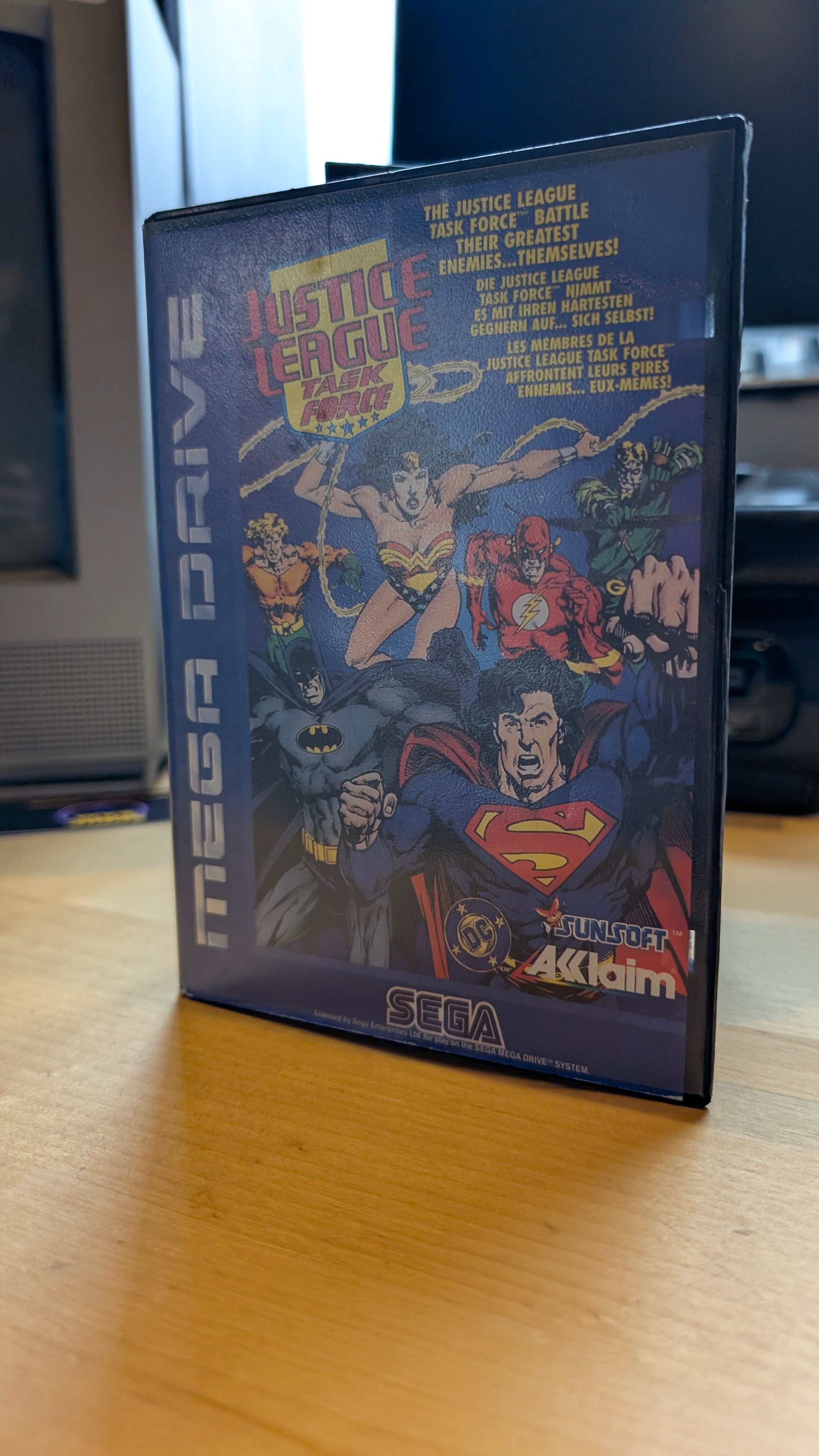 Justice League Task Force Sega Mega Drive - Boxed No Manual - Tested & Working