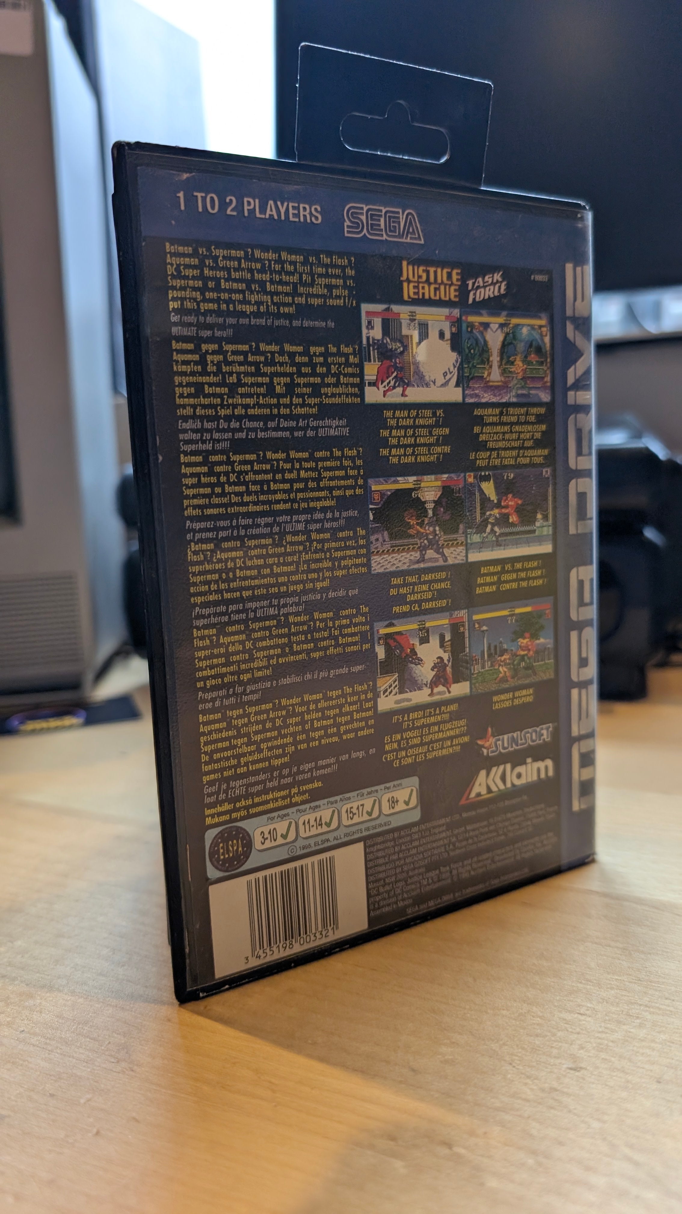 Justice League Task Force Sega Mega Drive - Boxed No Manual - Tested & Working