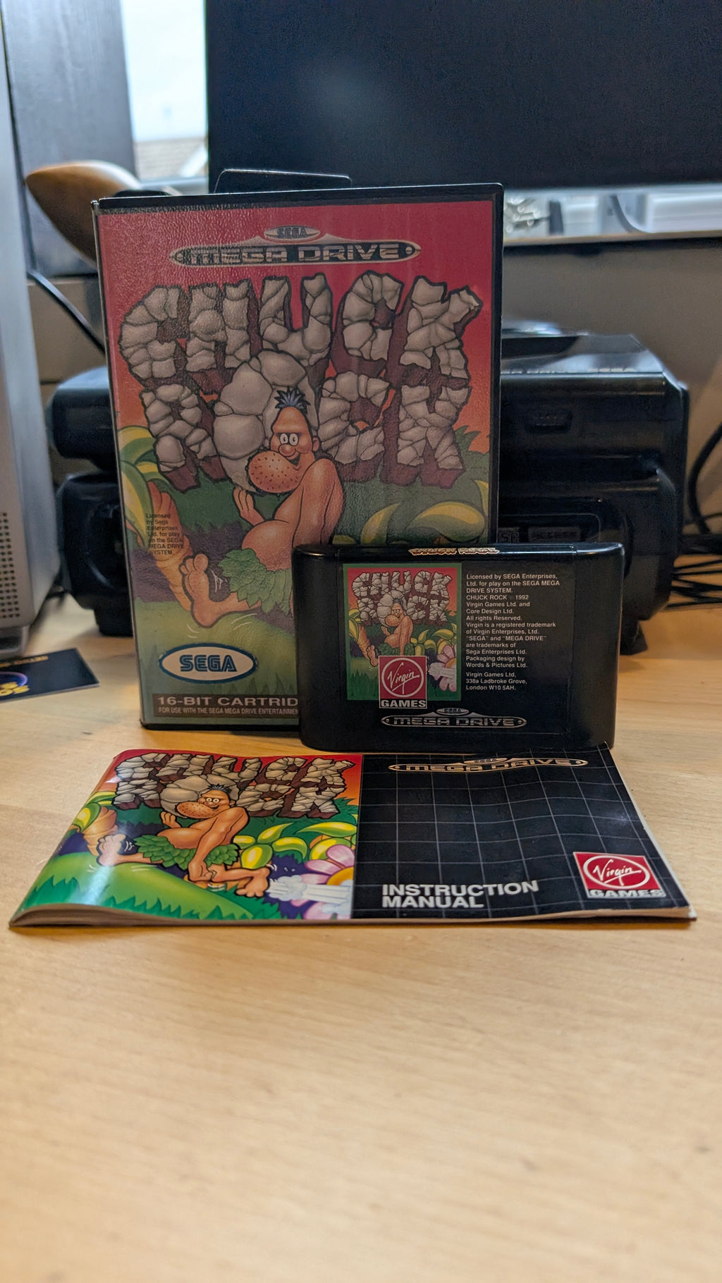 Chuck Rock Sega Mega Drive - VGC - CIB - Tested & Working