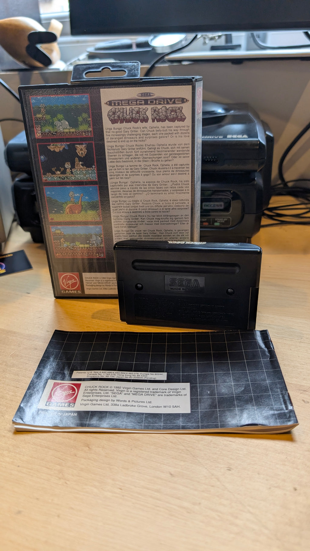 Chuck Rock Sega Mega Drive - VGC - CIB - Tested & Working