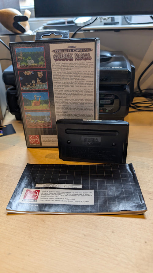 Chuck Rock Sega Mega Drive - VGC - CIB - Tested & Working