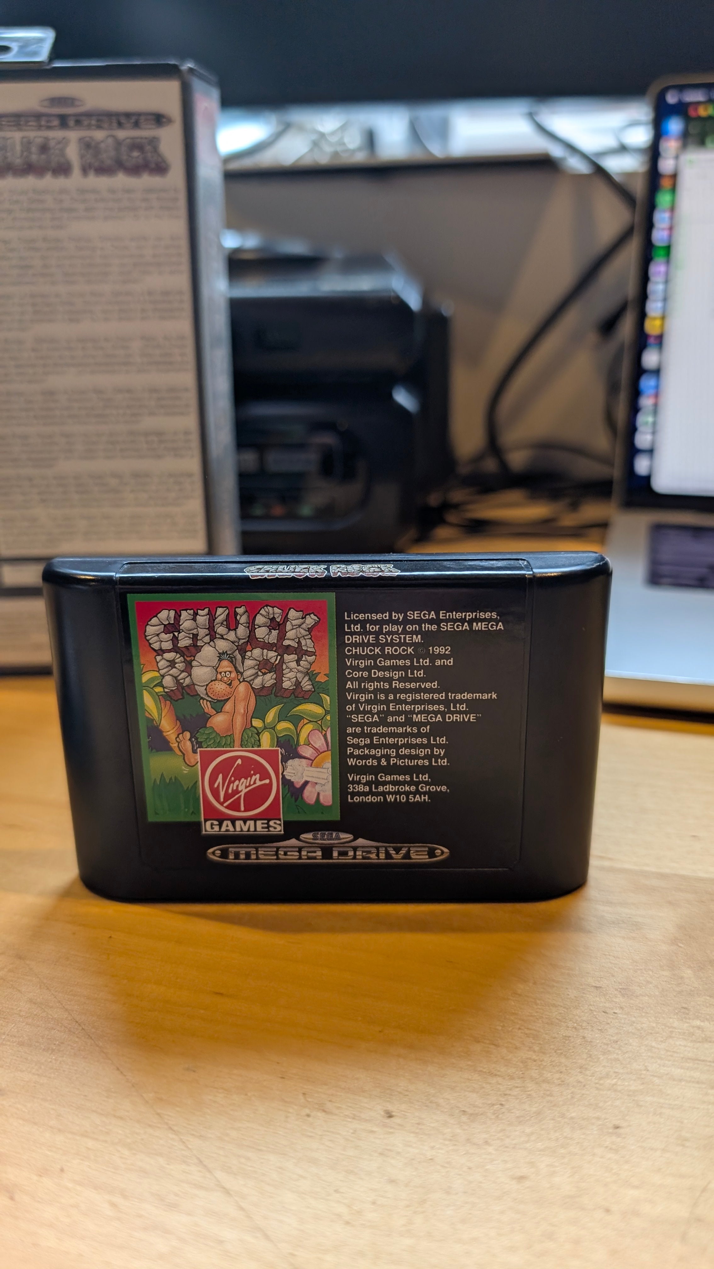 Chuck Rock Sega Mega Drive - VGC - CIB - Tested & Working