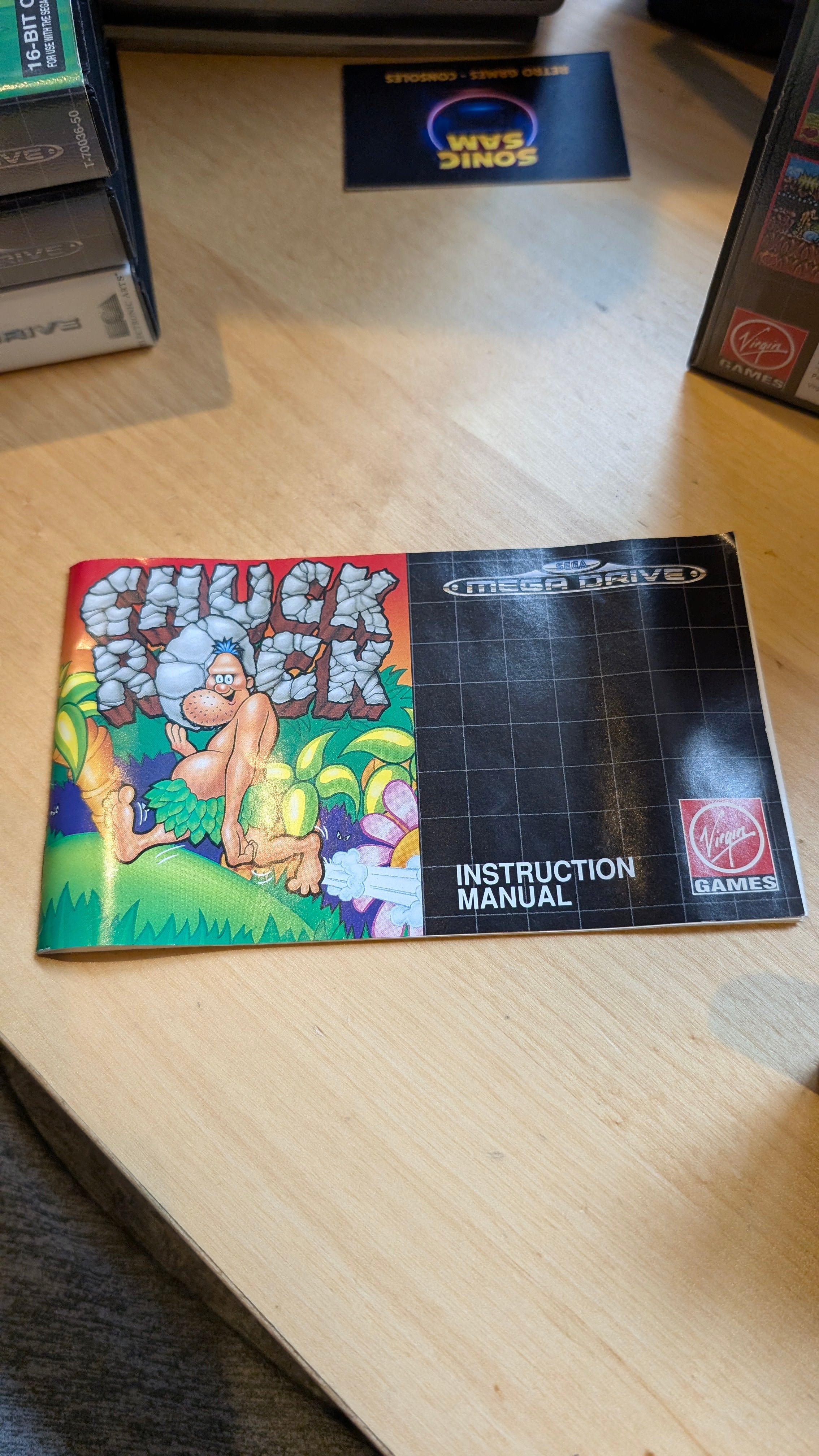 Chuck Rock Sega Mega Drive - VGC - CIB - Tested & Working