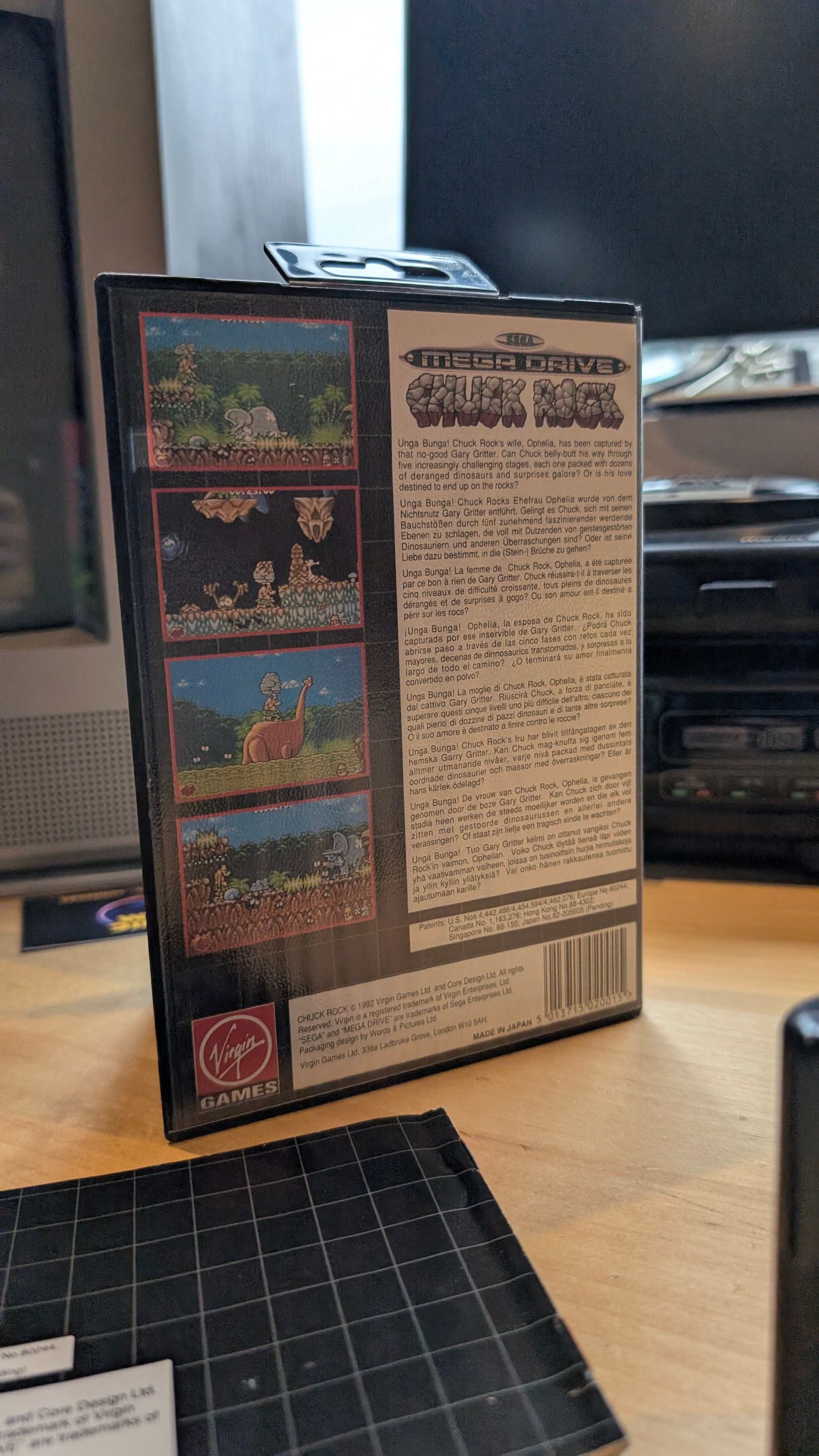 Chuck Rock Sega Mega Drive - VGC - CIB - Tested & Working