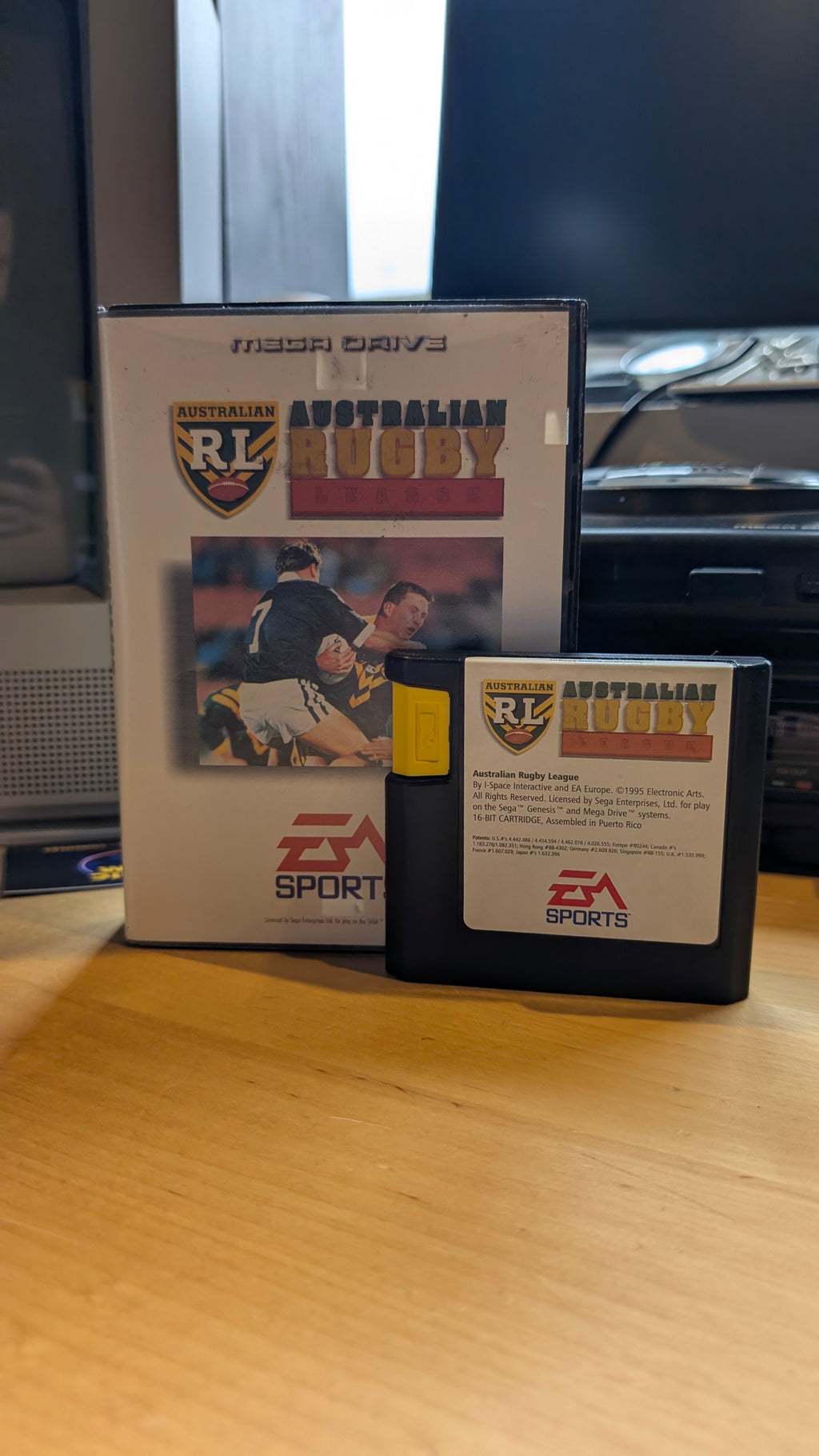 Australian Rugby League Sega Mega Drive - Boxed No Manual - Tested & Working