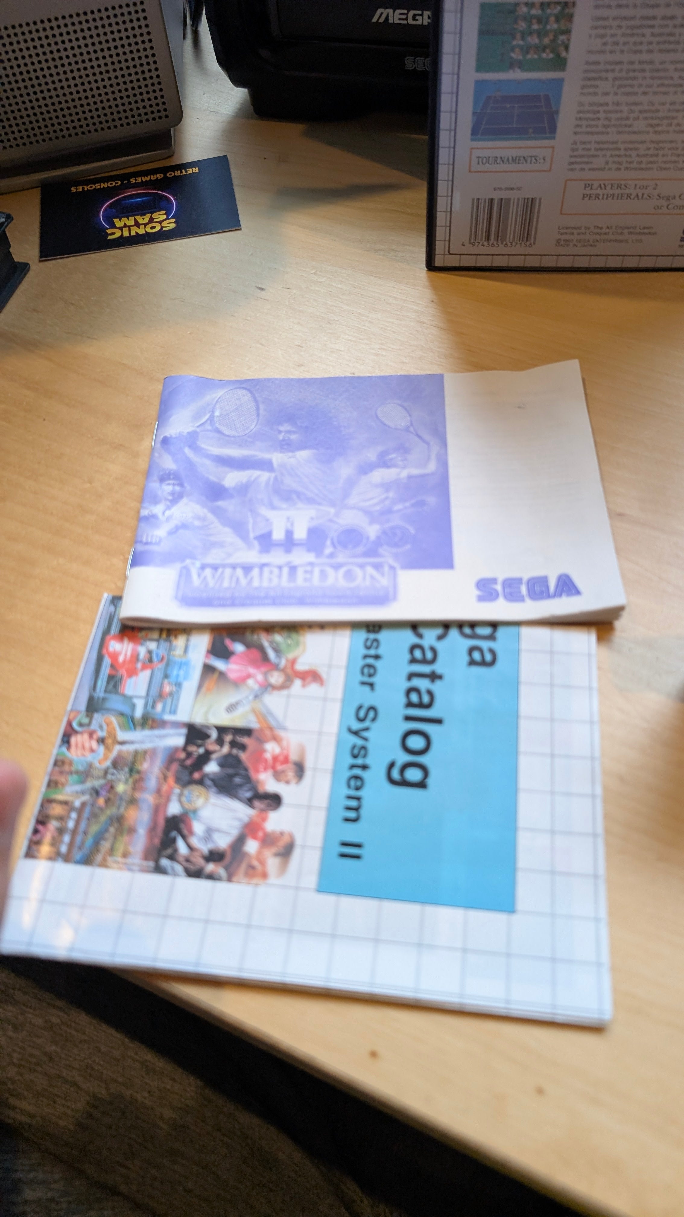 Wimbledon II Sega Master System - CIB - VGC - Tested & Working