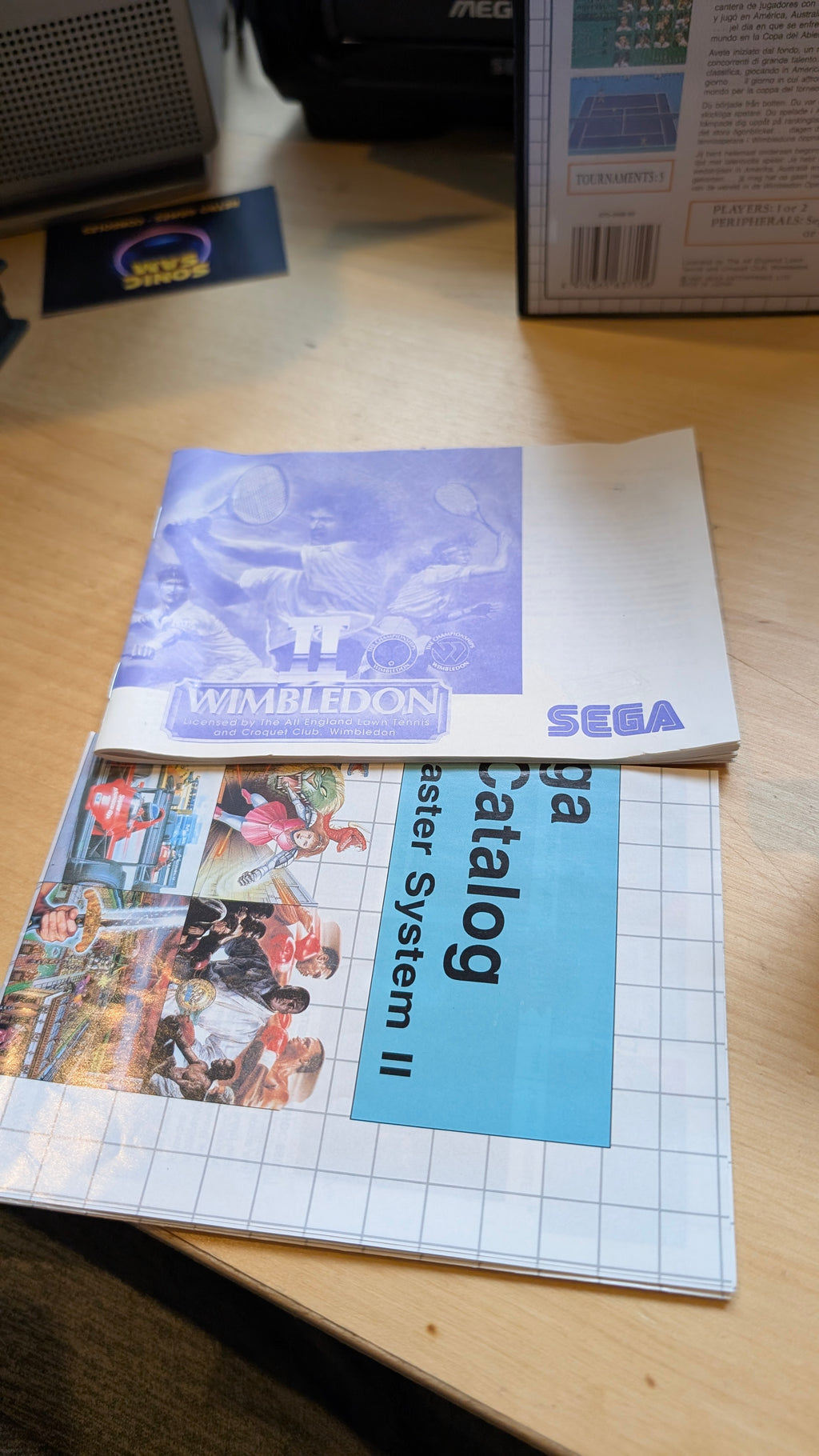 Wimbledon II Sega Master System - CIB - VGC - Tested & Working