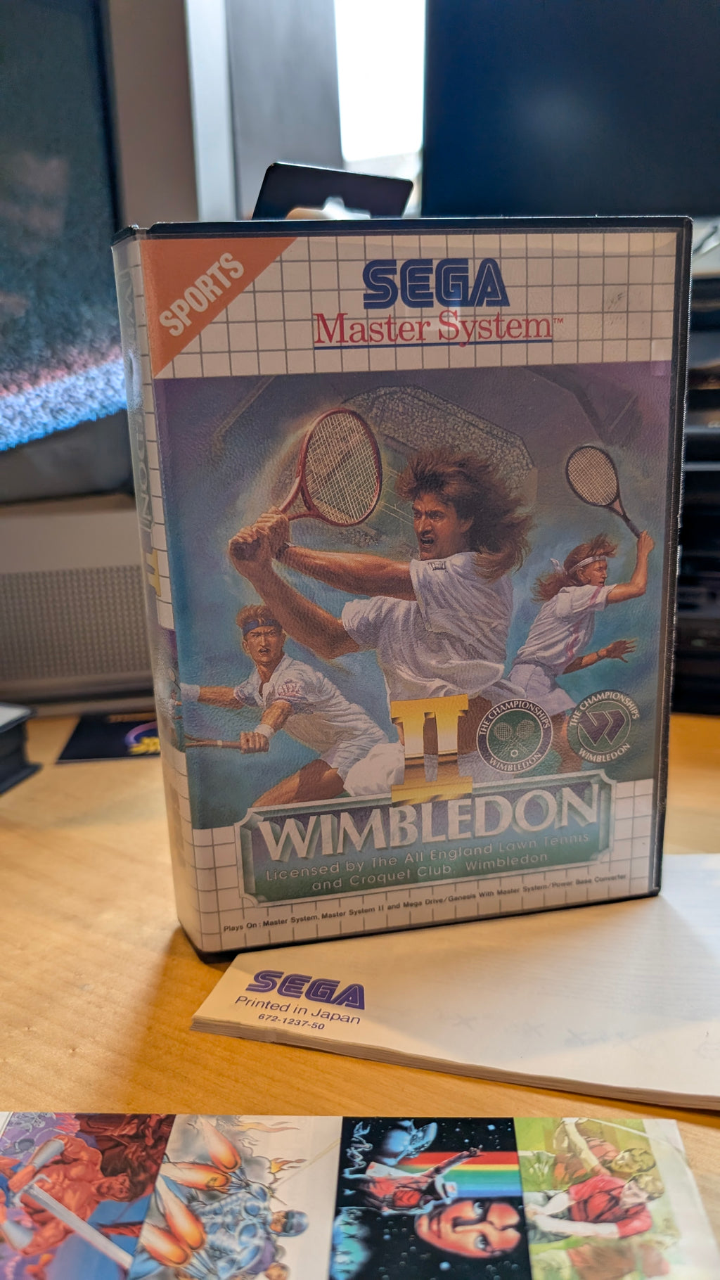 Wimbledon II Sega Master System - CIB - VGC - Tested & Working