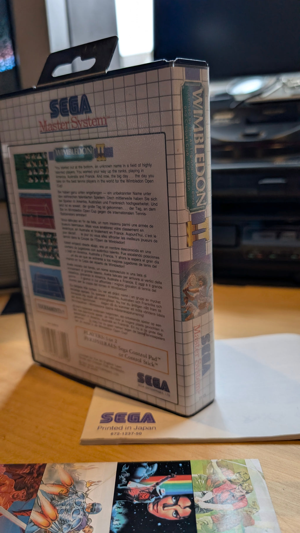 Wimbledon II Sega Master System - CIB - VGC - Tested & Working