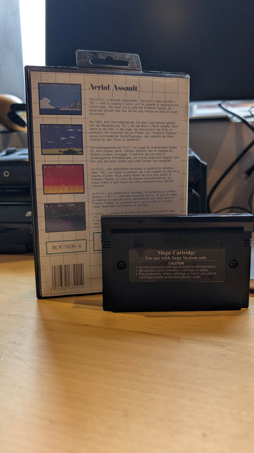Aerial Assault Sega Master System - Boxed No Manual - Tested & Working