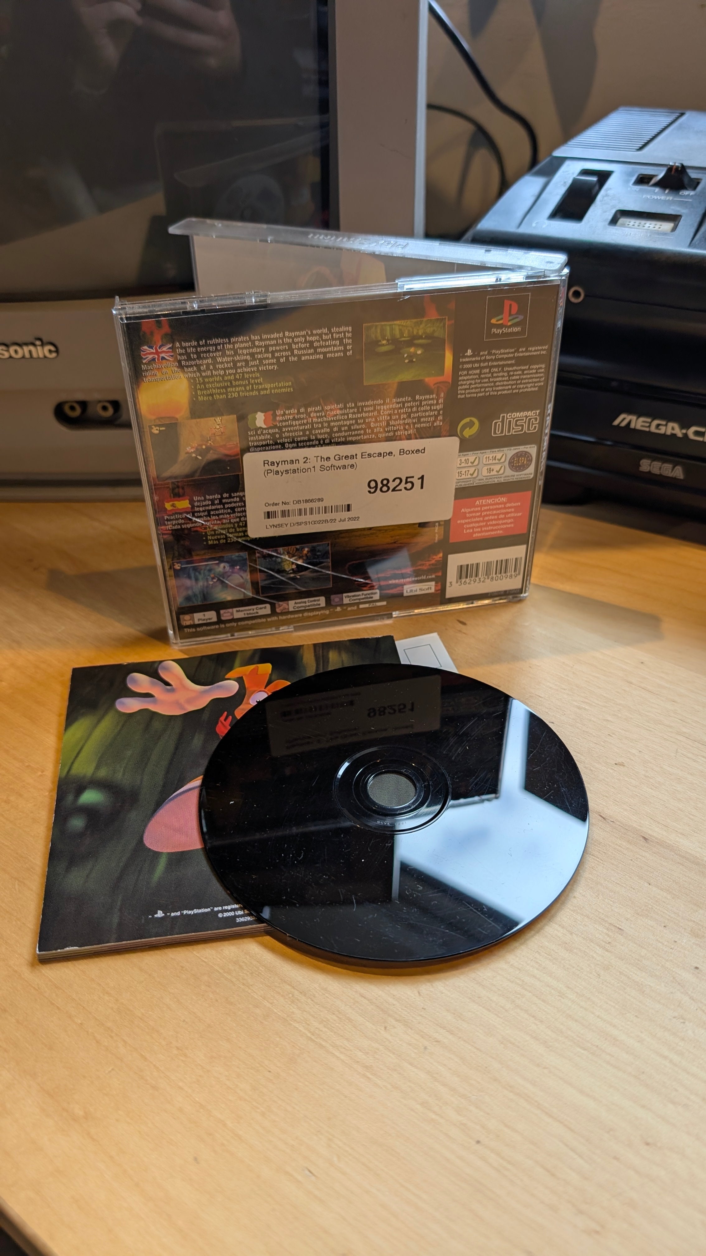 Rayman 2 Playstation 1 - CIB - Tested & Working
