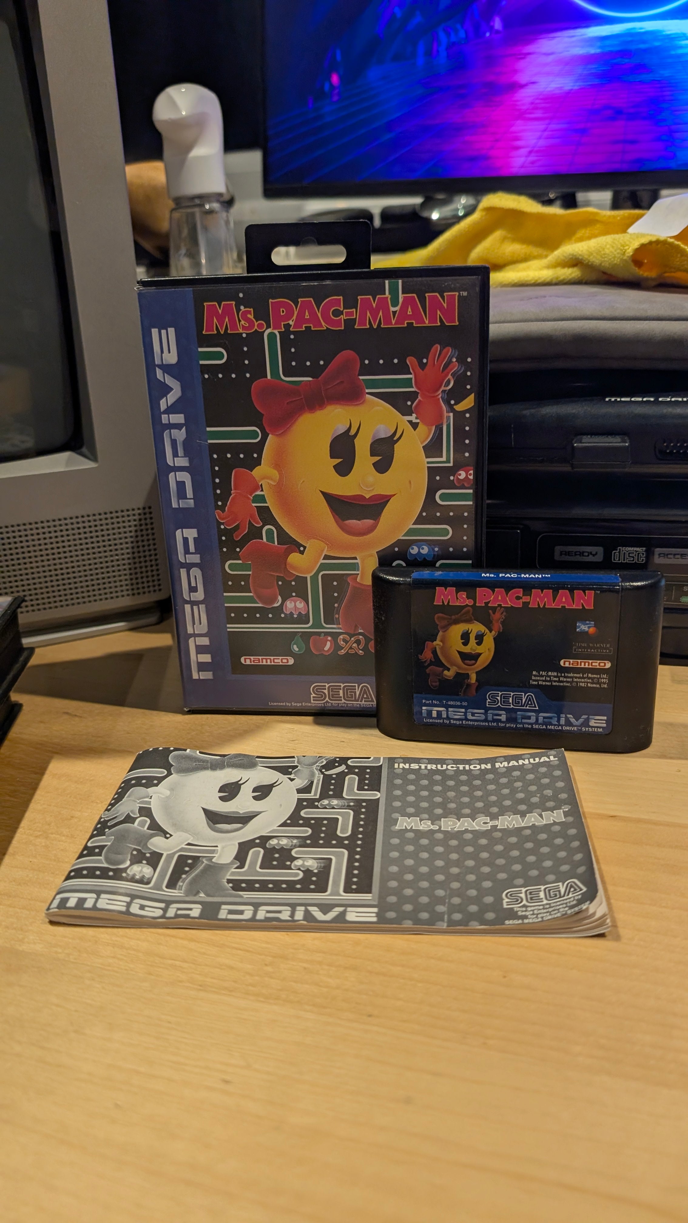 Ms. Pac-Man - Sega Mega Drive - CIB - Tested & Working
